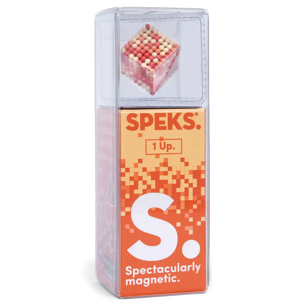 Speks Pixel 1 Up Orange Spectacularly Magnetic Fidget Balls (14+) 1