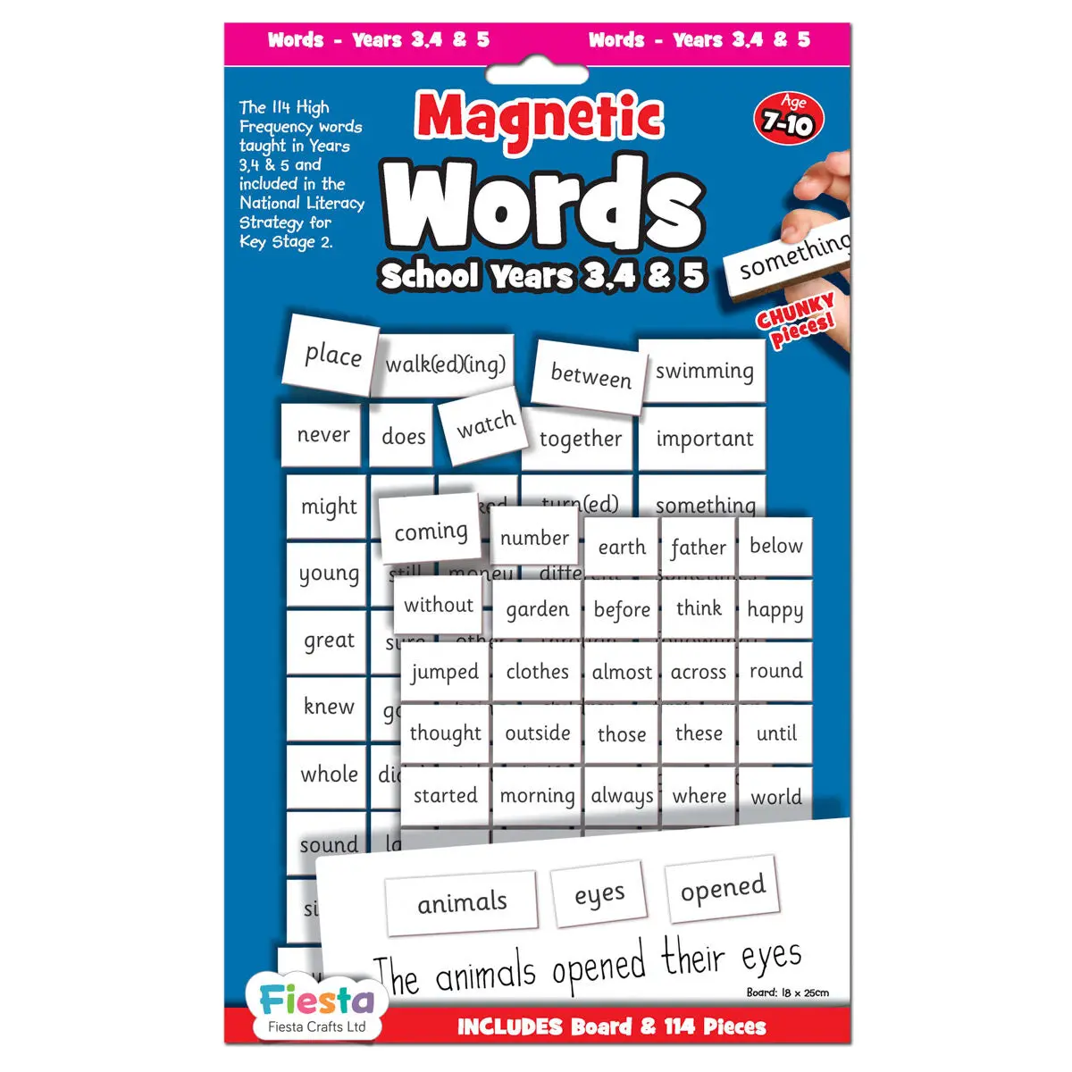 Fiesta Crafts Magnetic Words School Years 3,4 & 5 Set 1