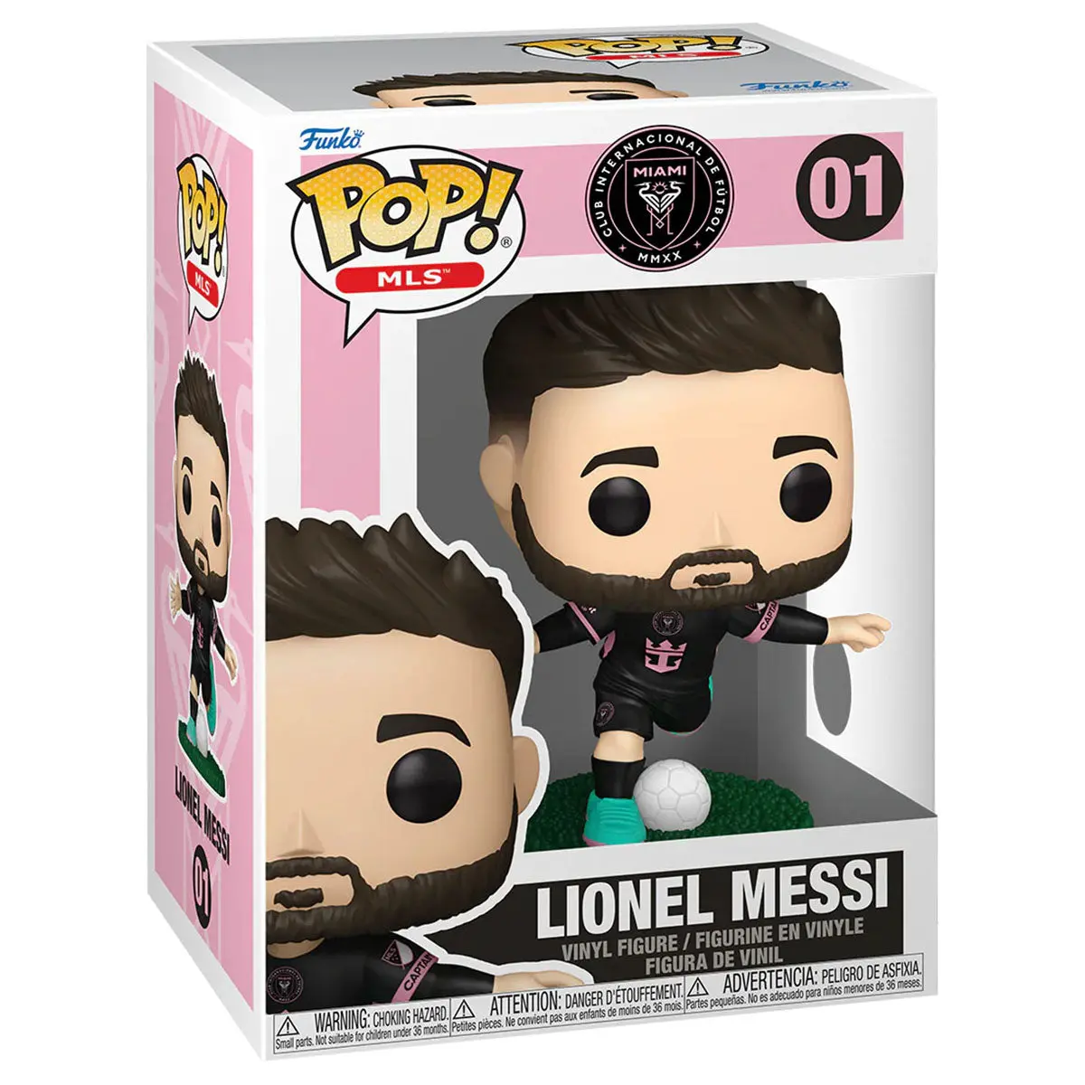 Funko Pop! Mls: Inter Miami: Lionel Messi (Away Kit) Vinyl Figure #01 1