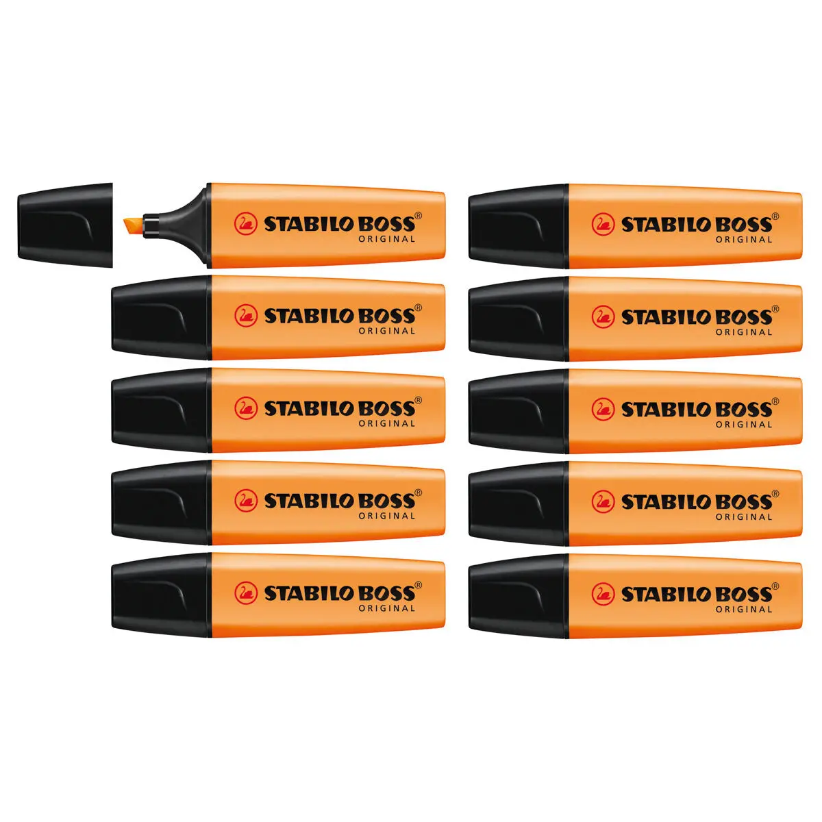 Stabilo Boss Original Orange Highlighter (10 Pack) 1