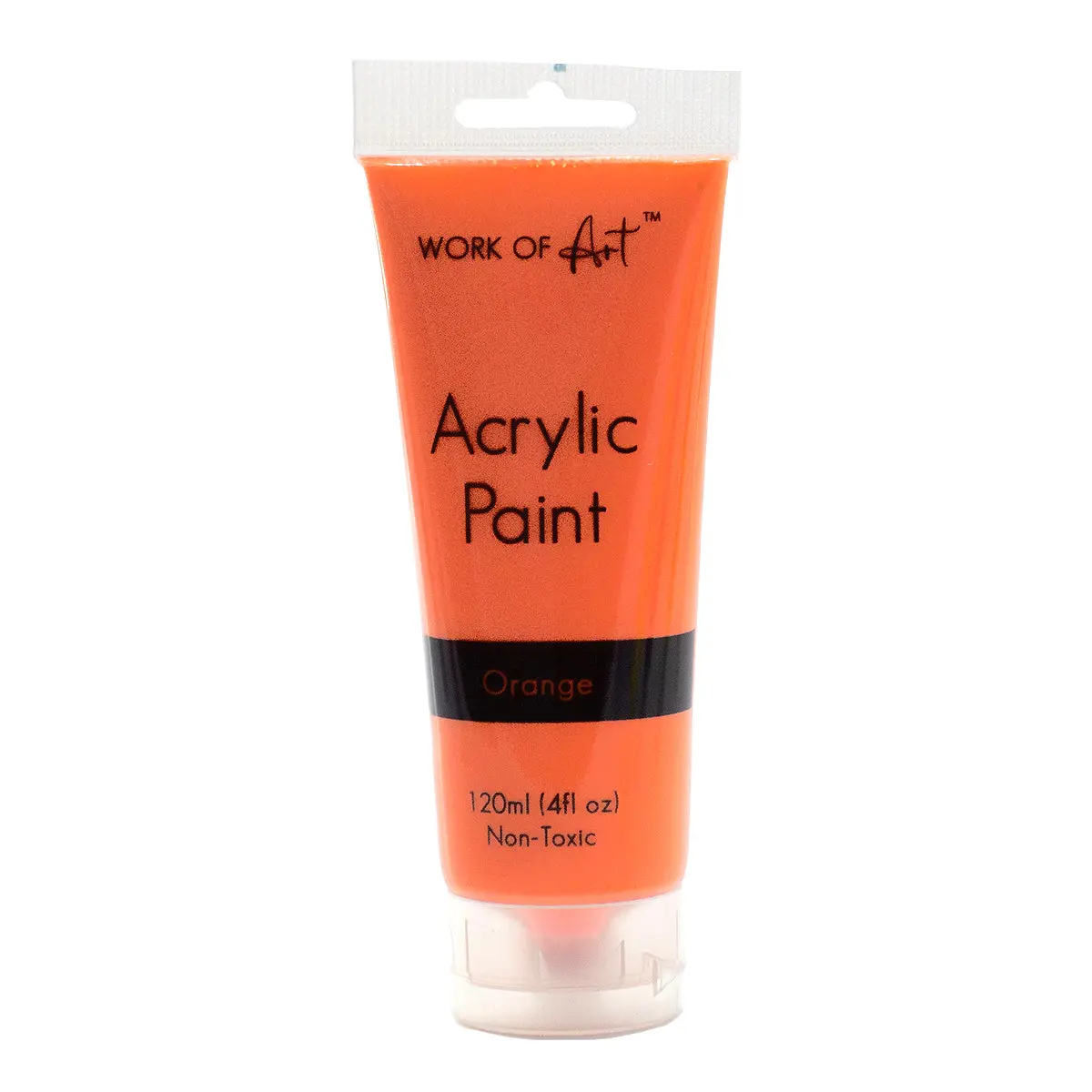 Work Of Art Orange Acrylic Paint 120Ml Tube 1