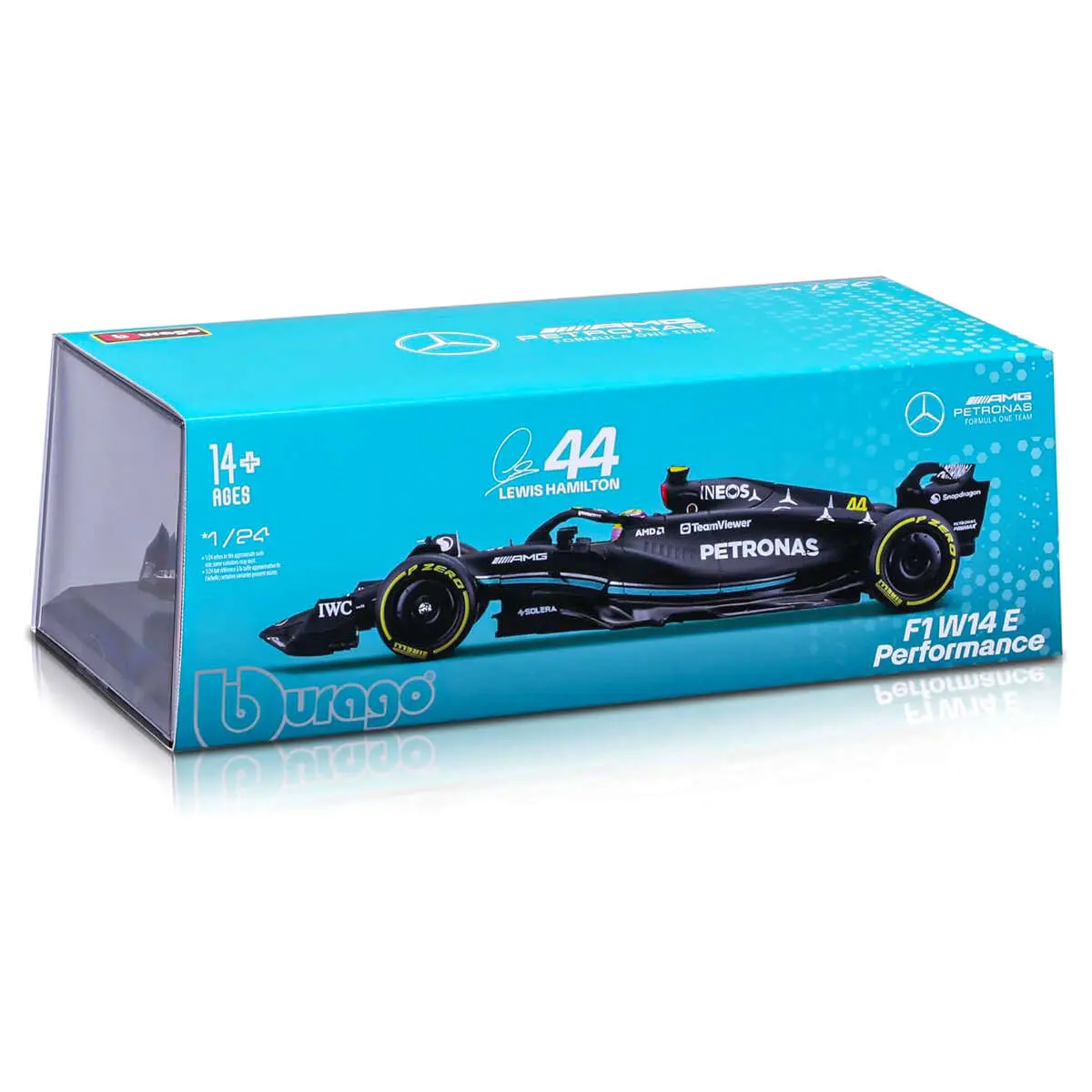 Bburago Petronas F1 W14 E Performance Lewis Hamilton 1:24 Car 1