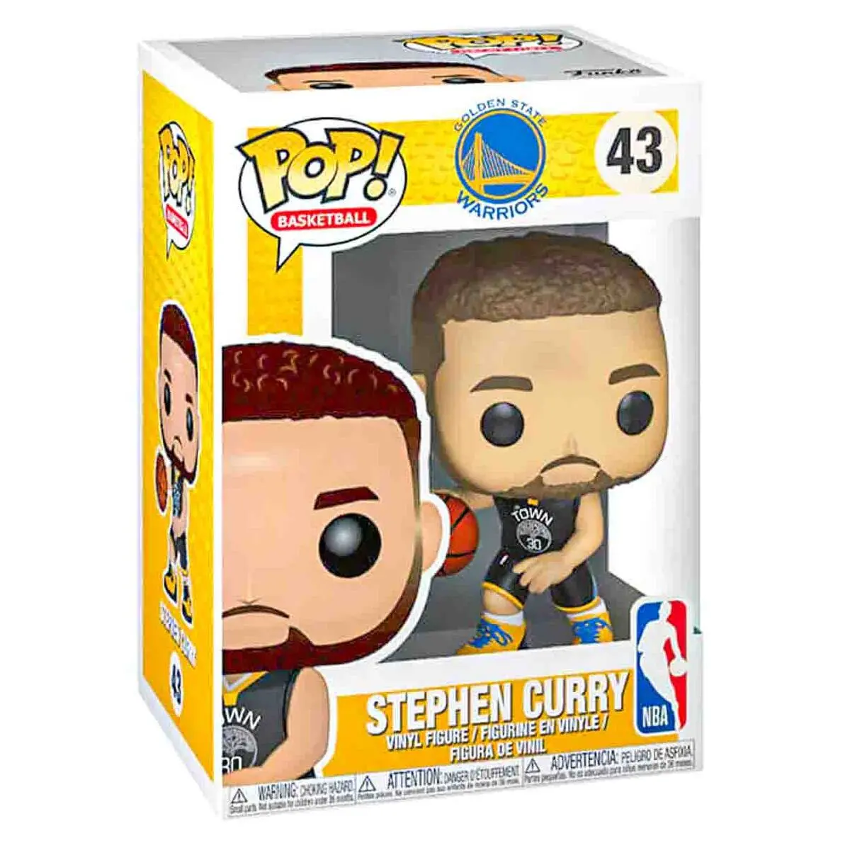 Funko Pop! Basketball: Golden State Warriors: Stephen Curry Vinyl Figure #43 1