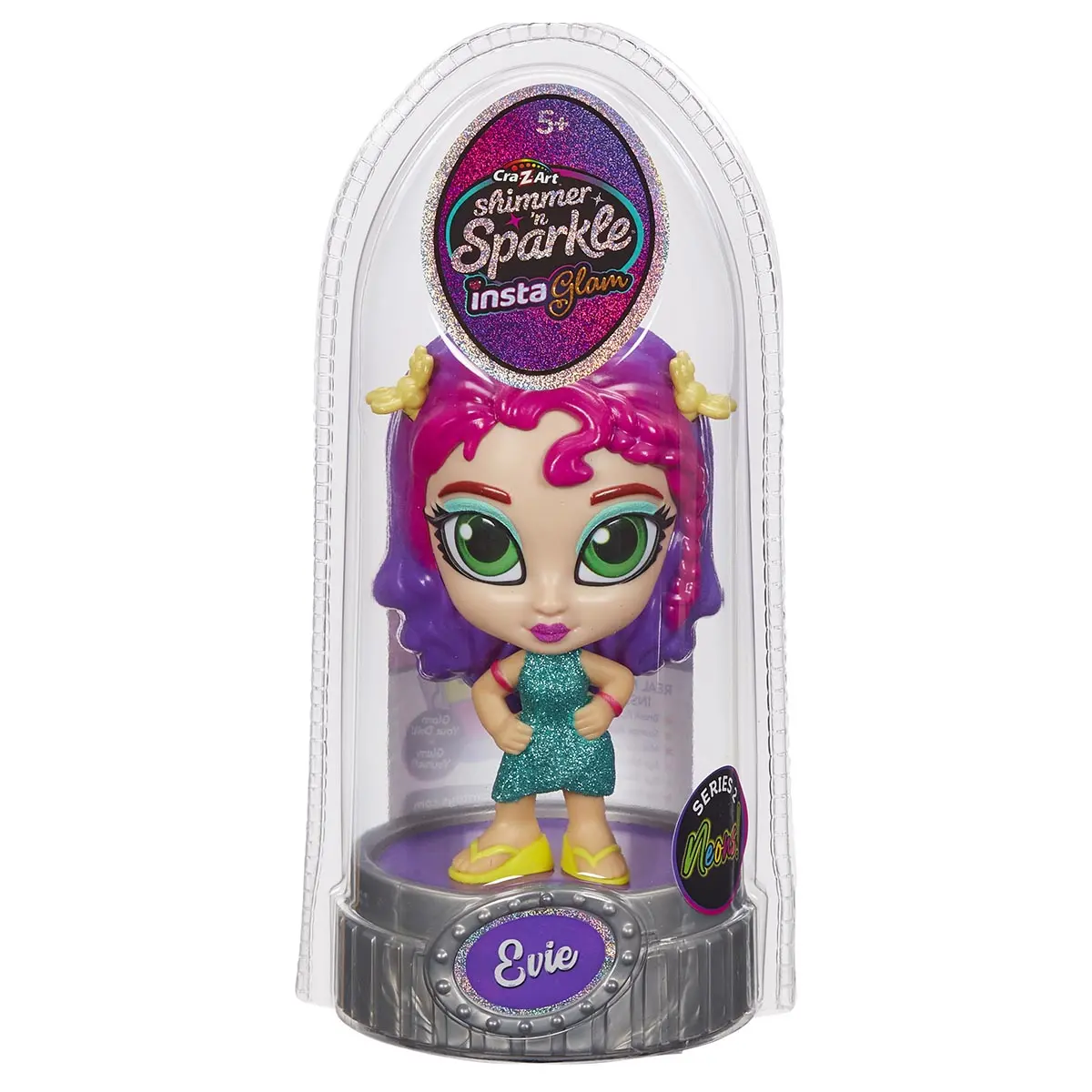 Shimmer 'N Sparkle Instaglam Series 2 Neon Evie Doll 1