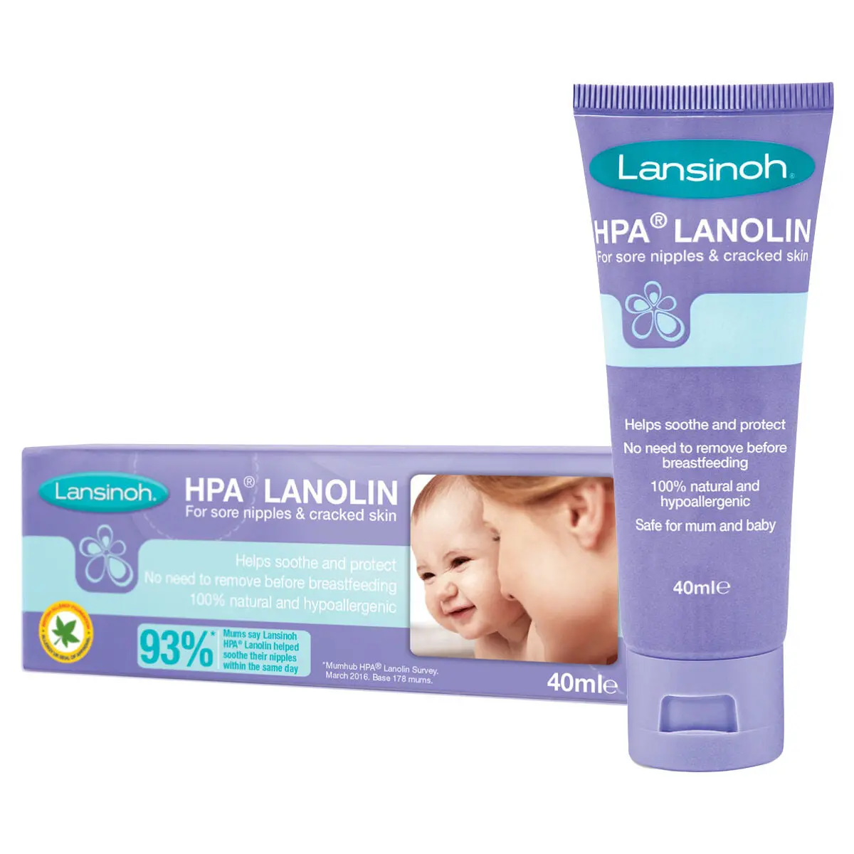 Lansinoh 40Ml Hpa Lanolin Nipple Cream 2