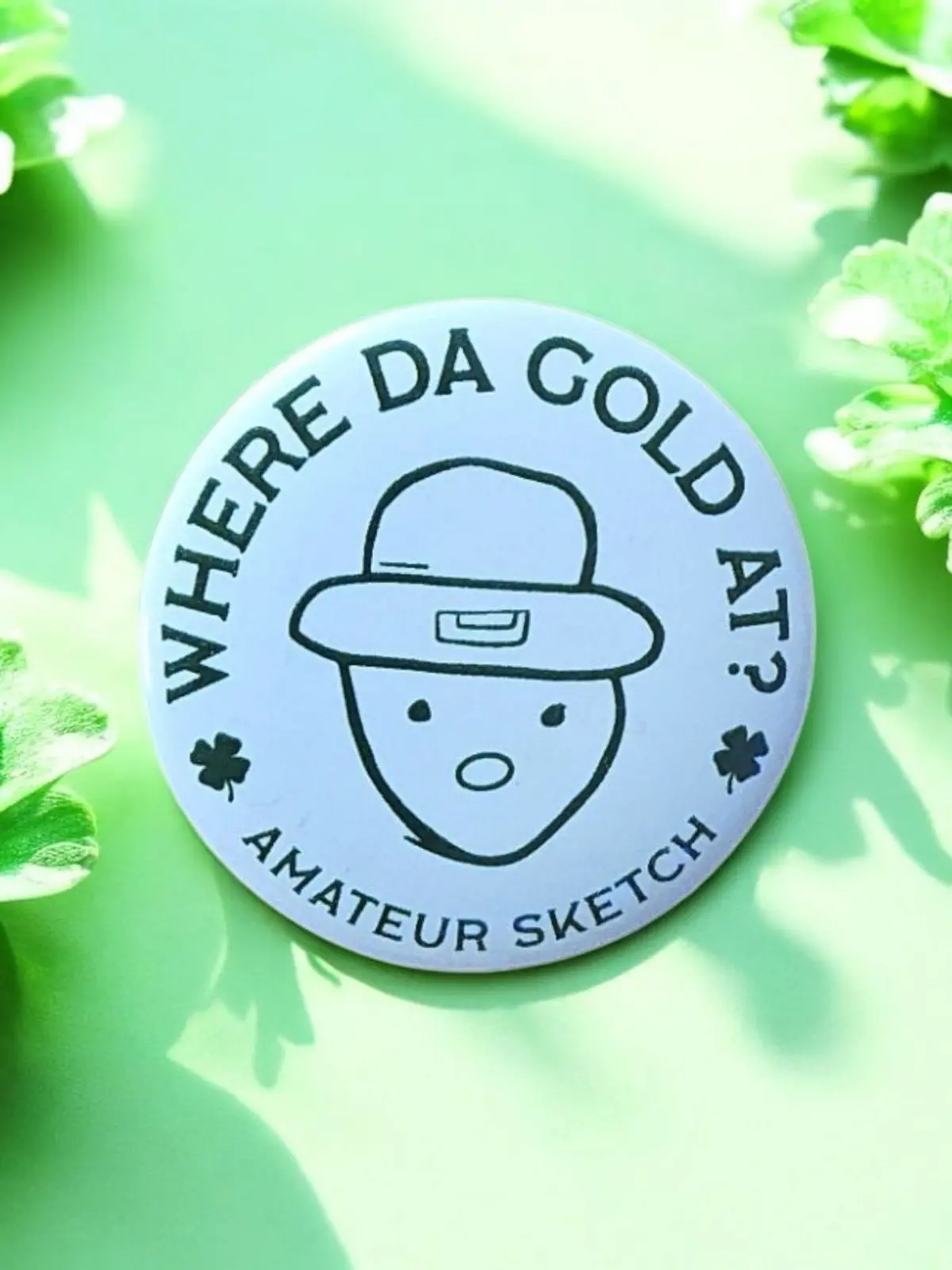 Crichton Leprechaun Amateur Sketch Pin 1