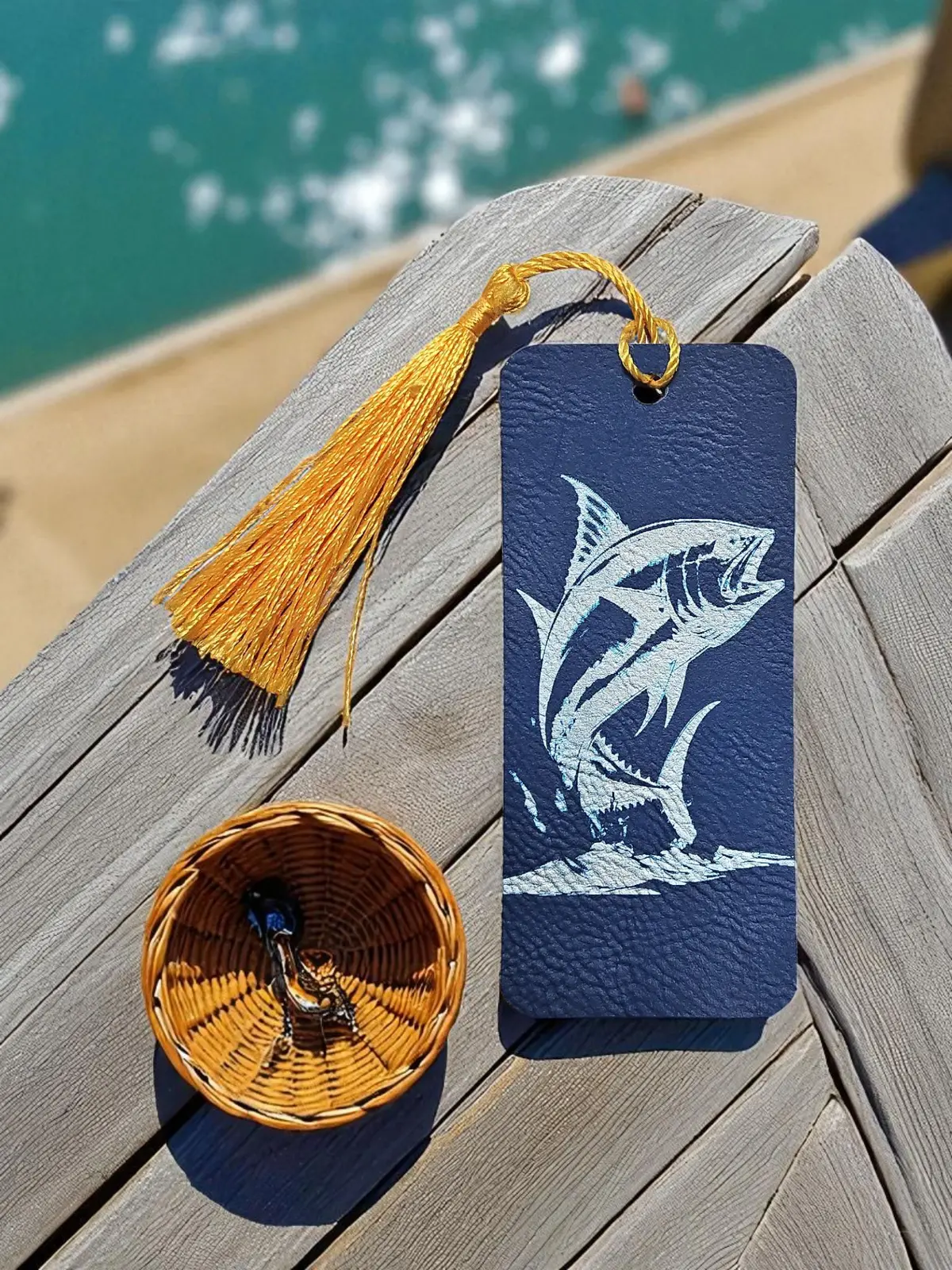 Leather Bookmarks By Mobile Bay Woodworking 1