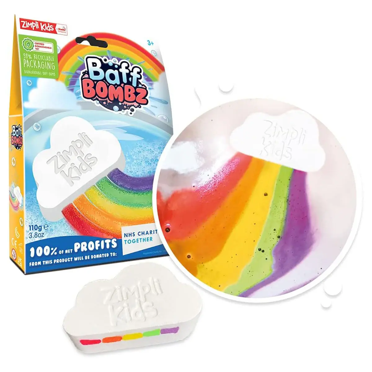 Zimpli Kids Special Effect Baff Bombz Rainbow 1