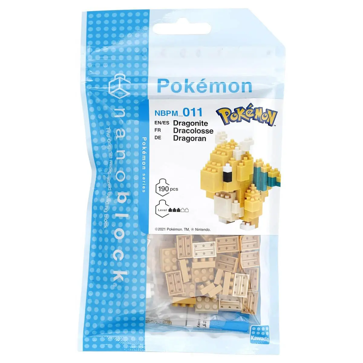 Nanoblock Pokémon: Dragonite Micro-Sized Building Set 1
