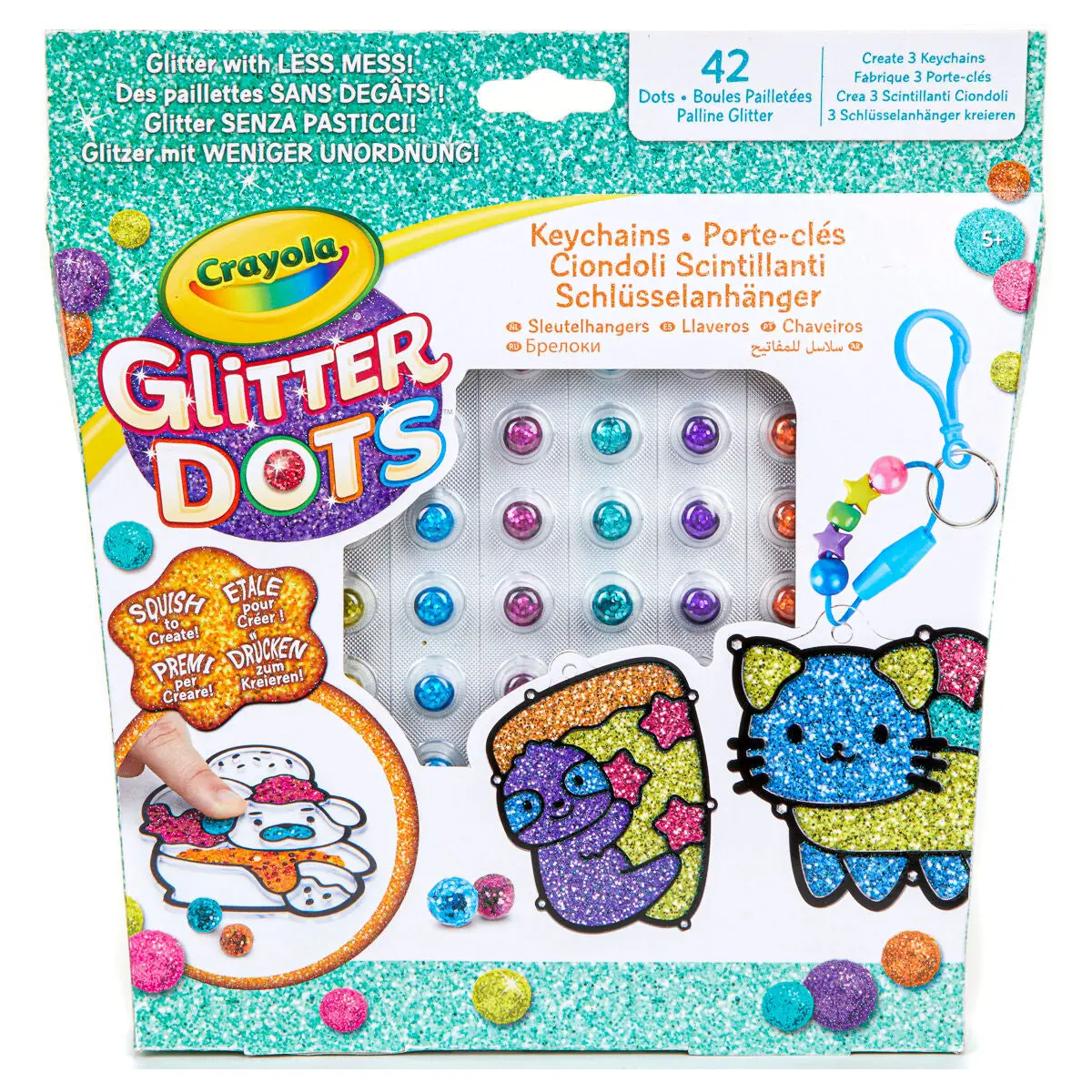 Crayola Glitter Dots Keychains 1