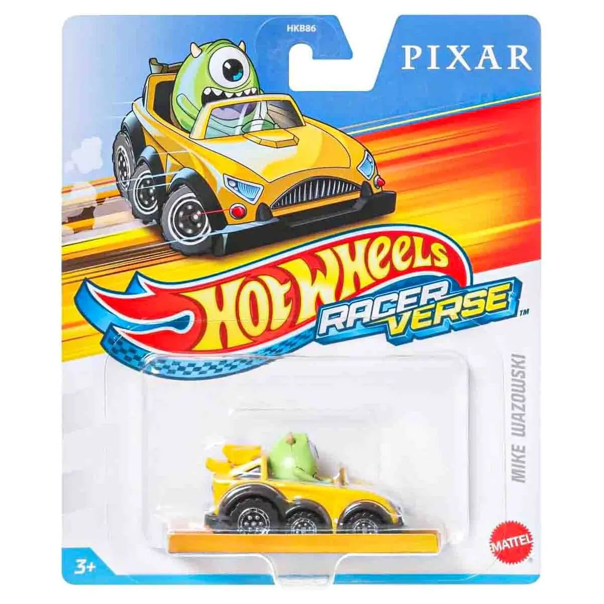 Hot Wheels Racer Verse: Pixar Monsters Inc. Mike Wazowski Vehicle 1