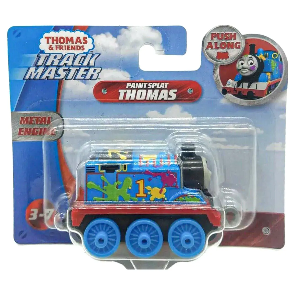 Thomas & Friends Trackmaster Push Along Paint Splat Thomas Train 1