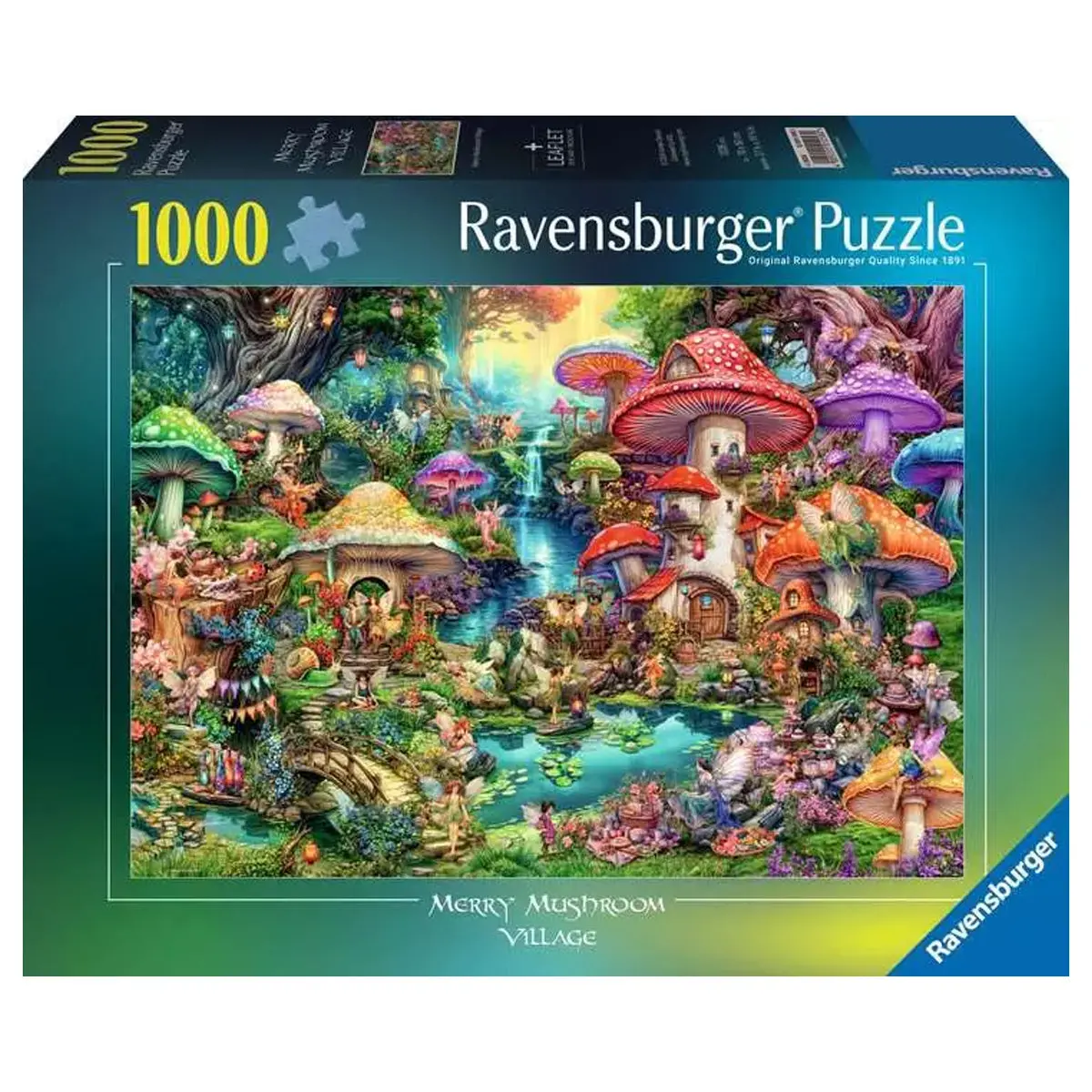 Ravensburger Merry Mushroom Village 1000 Piece Jigsaw Puzzle 1