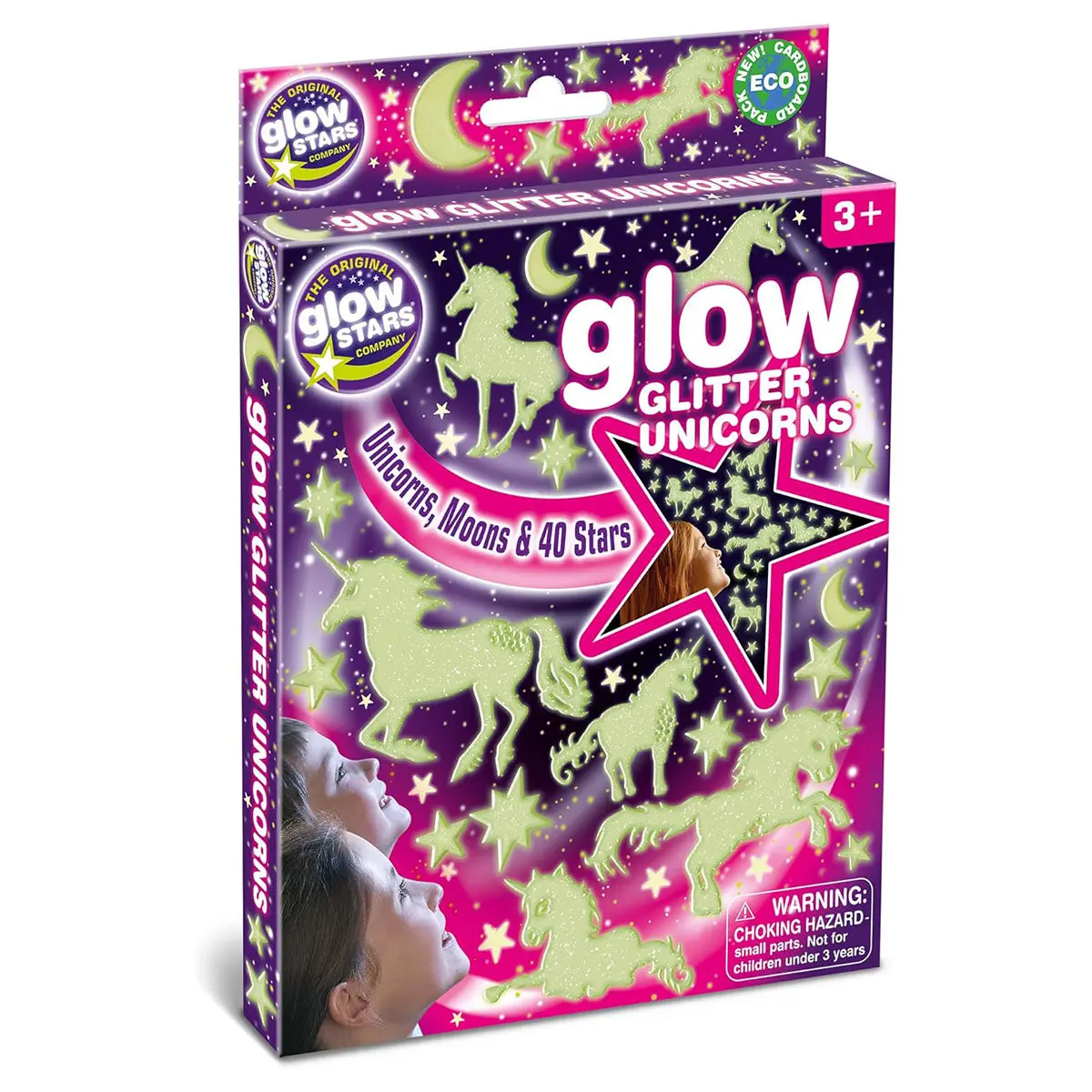 Glow Glitter Unicorns Set 1