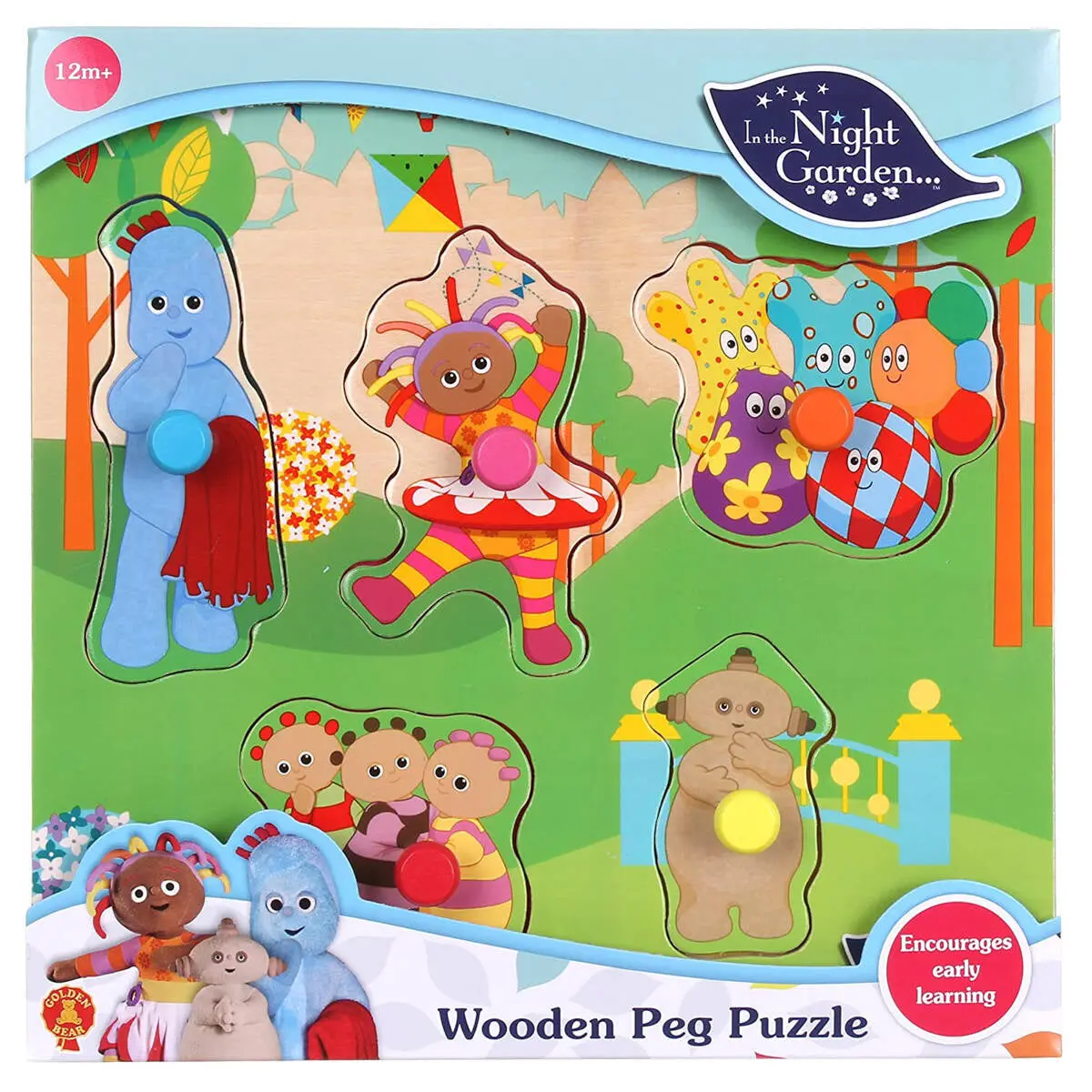 In The Night Garden Wooden Peg Puzzle 5 Piece 1