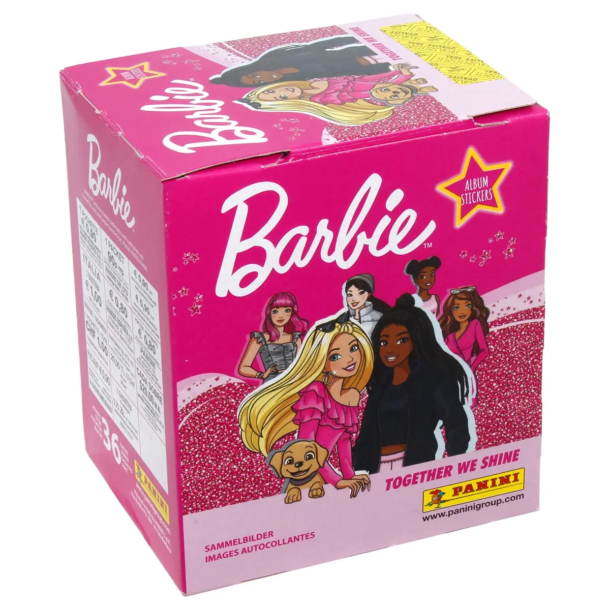 Panini Barbie 'Together We Shine' Album Stickers 36 Pack Box 1