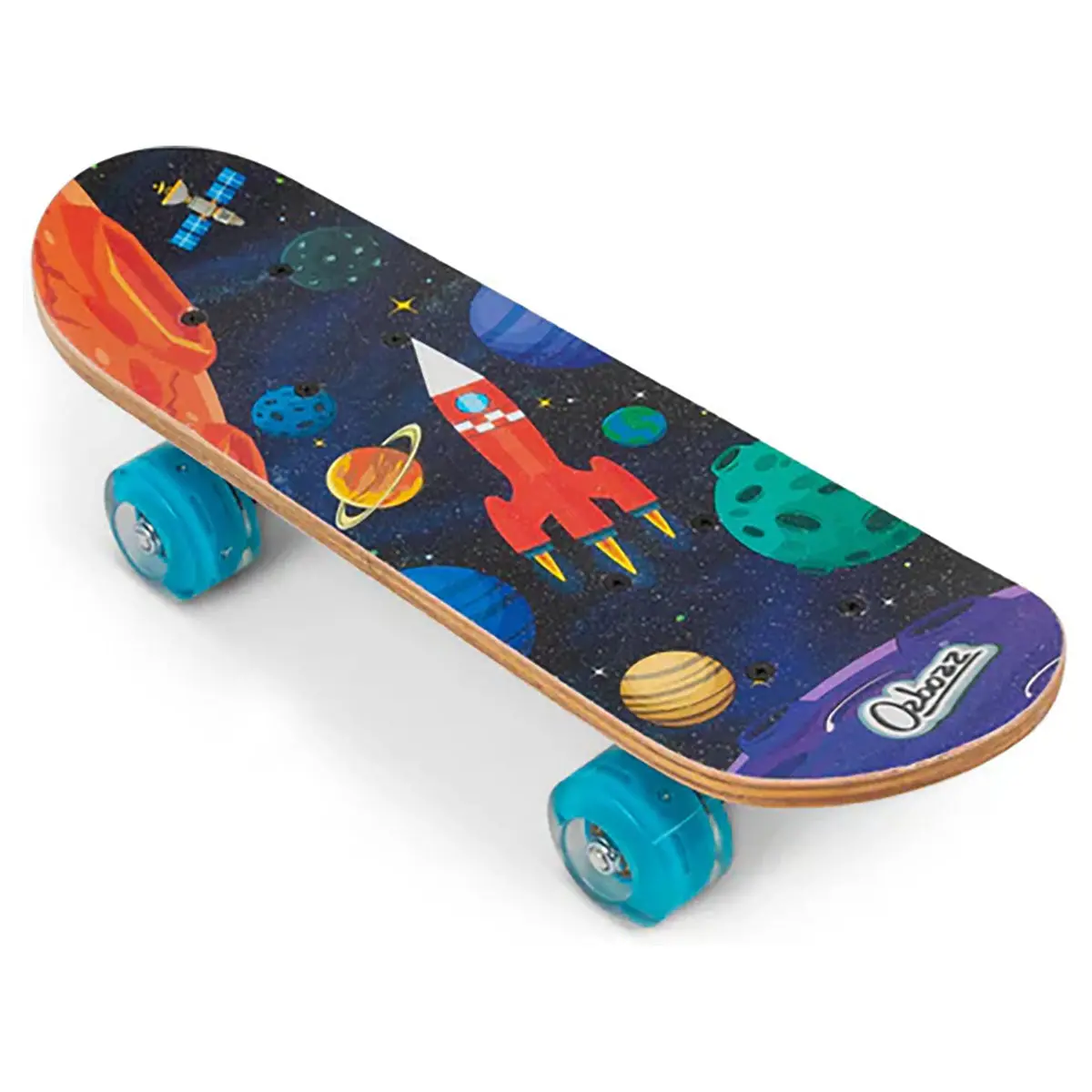 Ozbozz Space Skateboard With Flashing Wheels 1