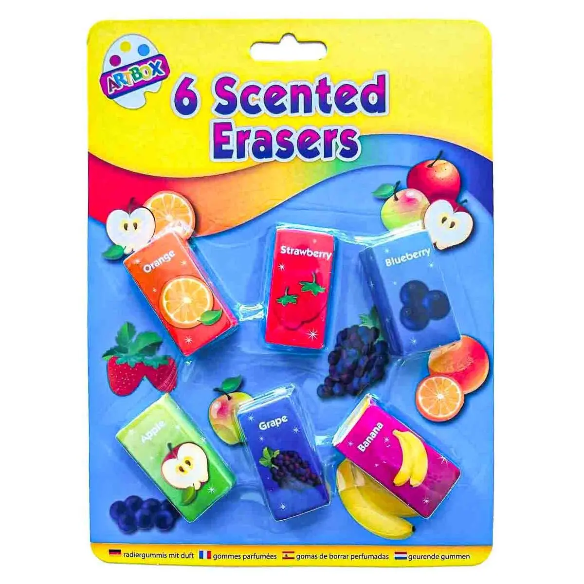 Artbox 6 Fruit Scented Erasers 1