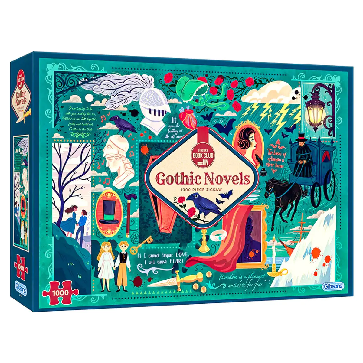 Gibsons Book Club: Gothic Novels 1000 Piece Jigsaw Puzzle 1
