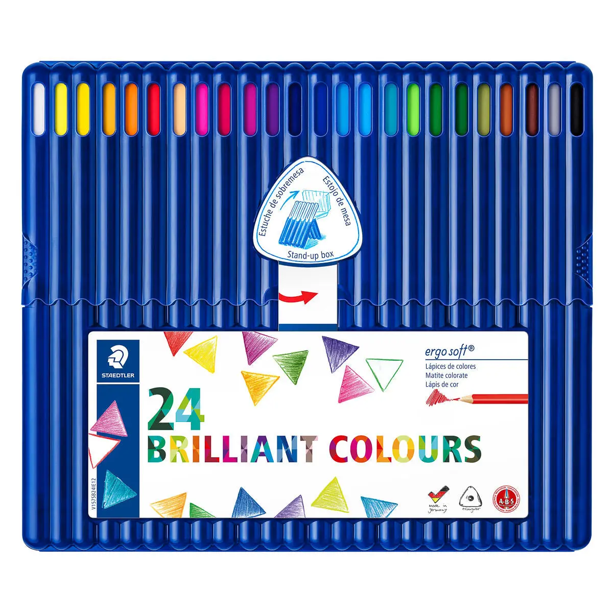 Staedtler Ergo Soft Coloured Pencils 24 Brilliant Colours 1