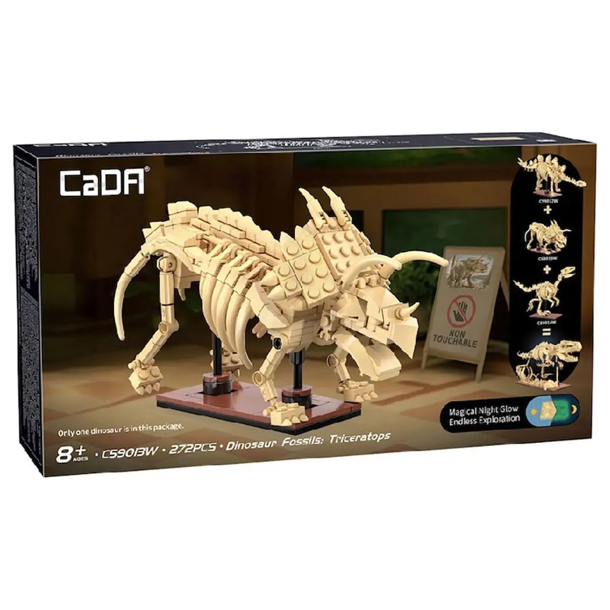 Cada Dinosaur Fossils: Triceratops Building Set 1