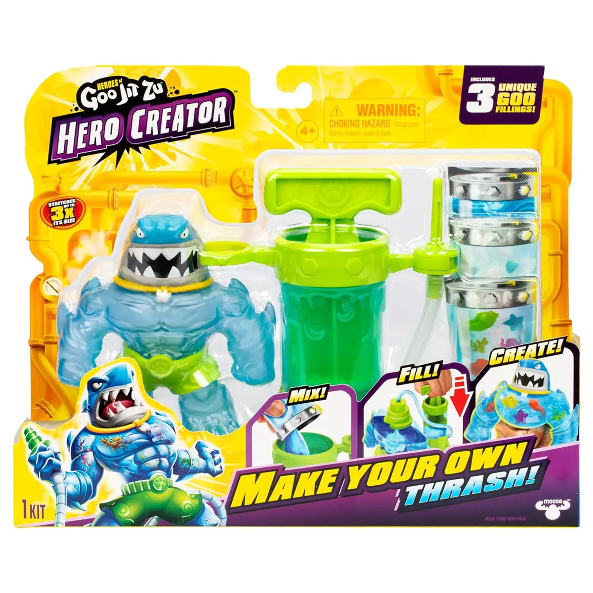 Heroes Of Goo Jit Zu Hero Creator Thrash Stretch Figure Kit 1