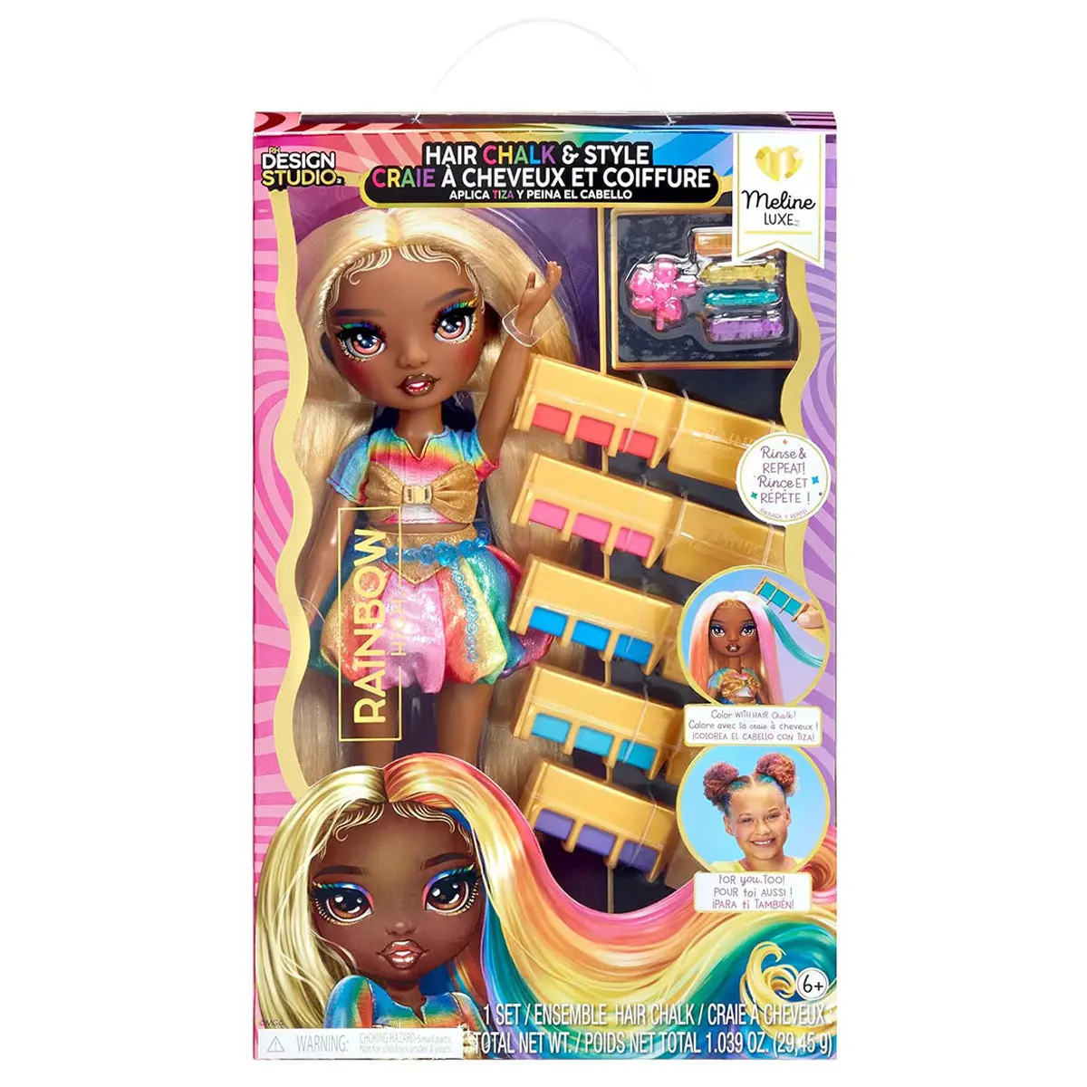Rainbow High Hair Chalk & Style Meline Doll 1