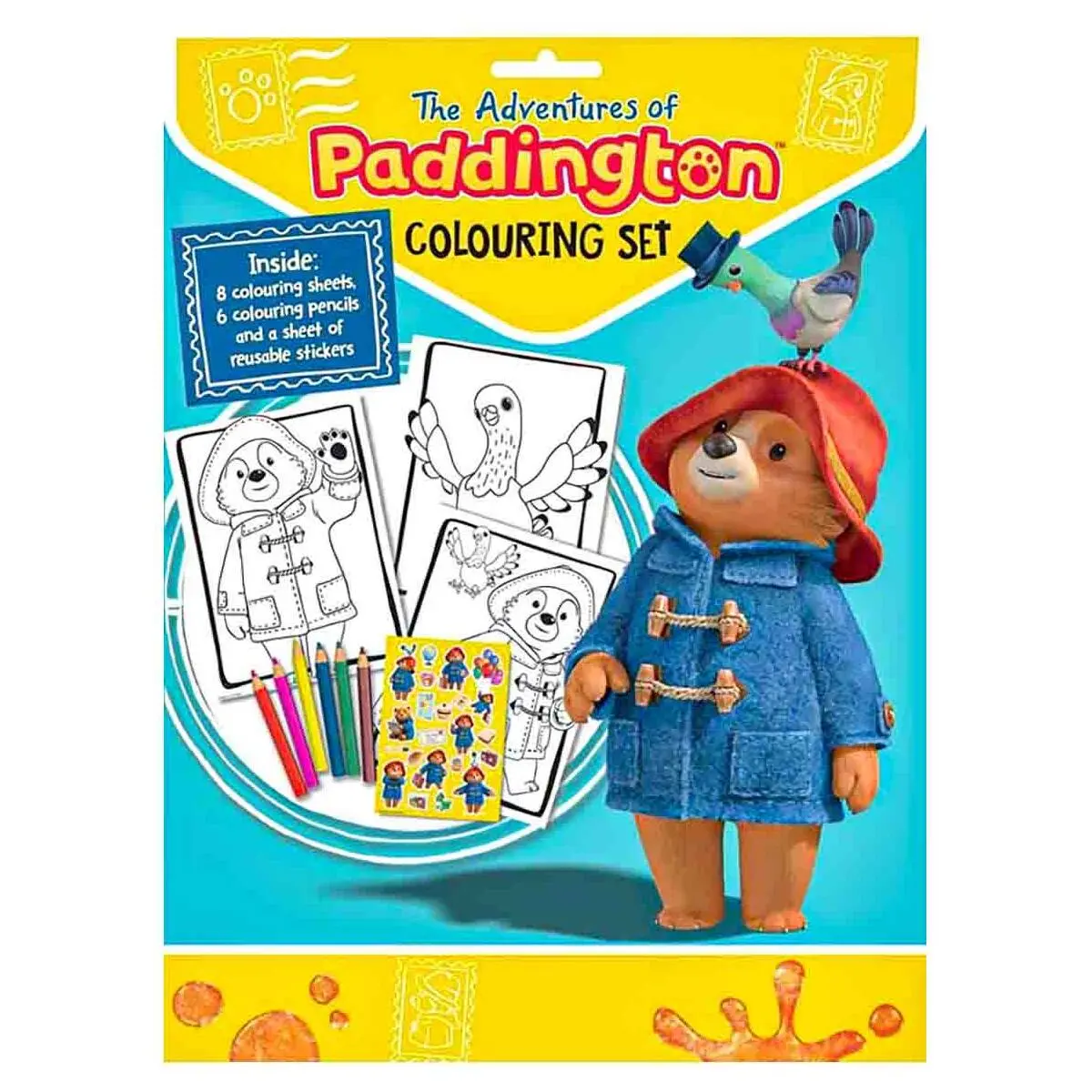 The Adventures Of Paddington Colouring Set 1