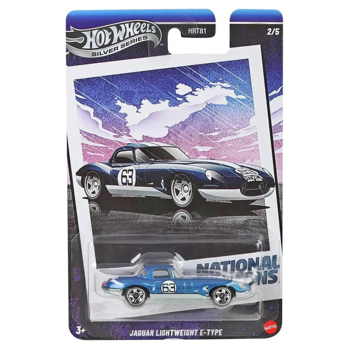 Hot Wheels Silver Series: National Icons: Jaguar Light Weight E-Type Car (2/5) 1