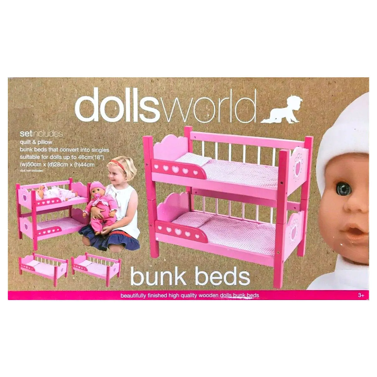 Peterkin Dolls World Bunk Beds 1