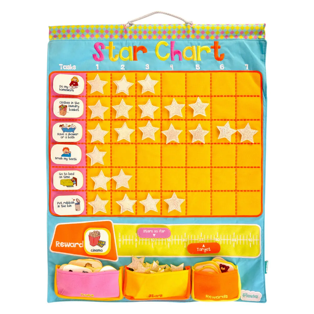 Star Chart Fabric Wall Hanging 1