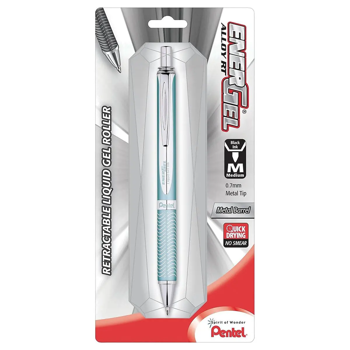 Pentel Energel Alloy Liguid Gel Baby Blue Rollerball Pen 1