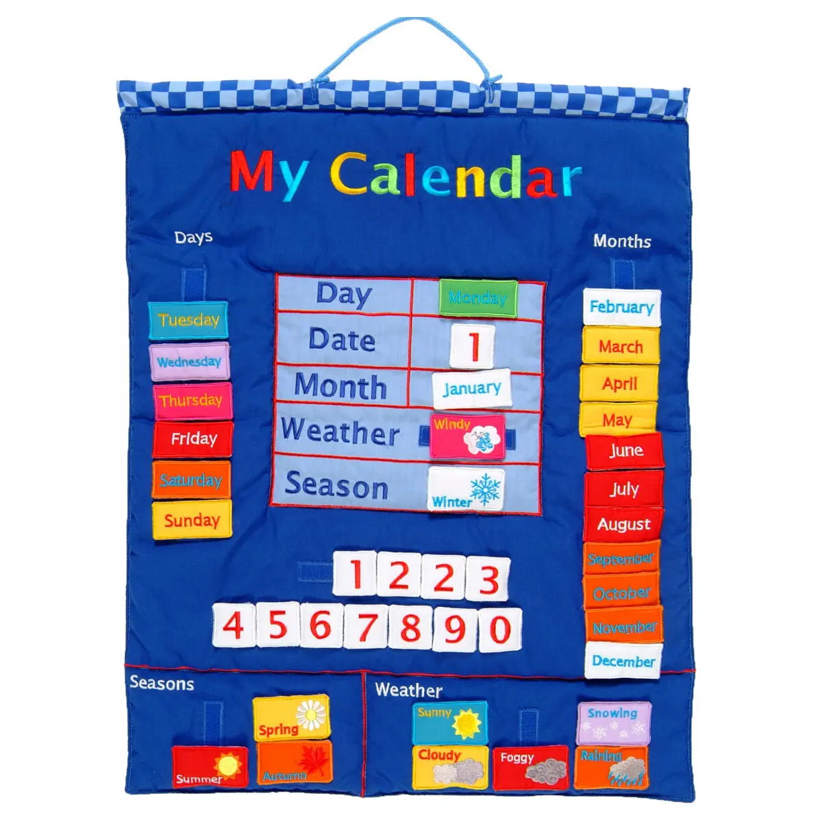 My Calendar Wall Hanging - Blue 1