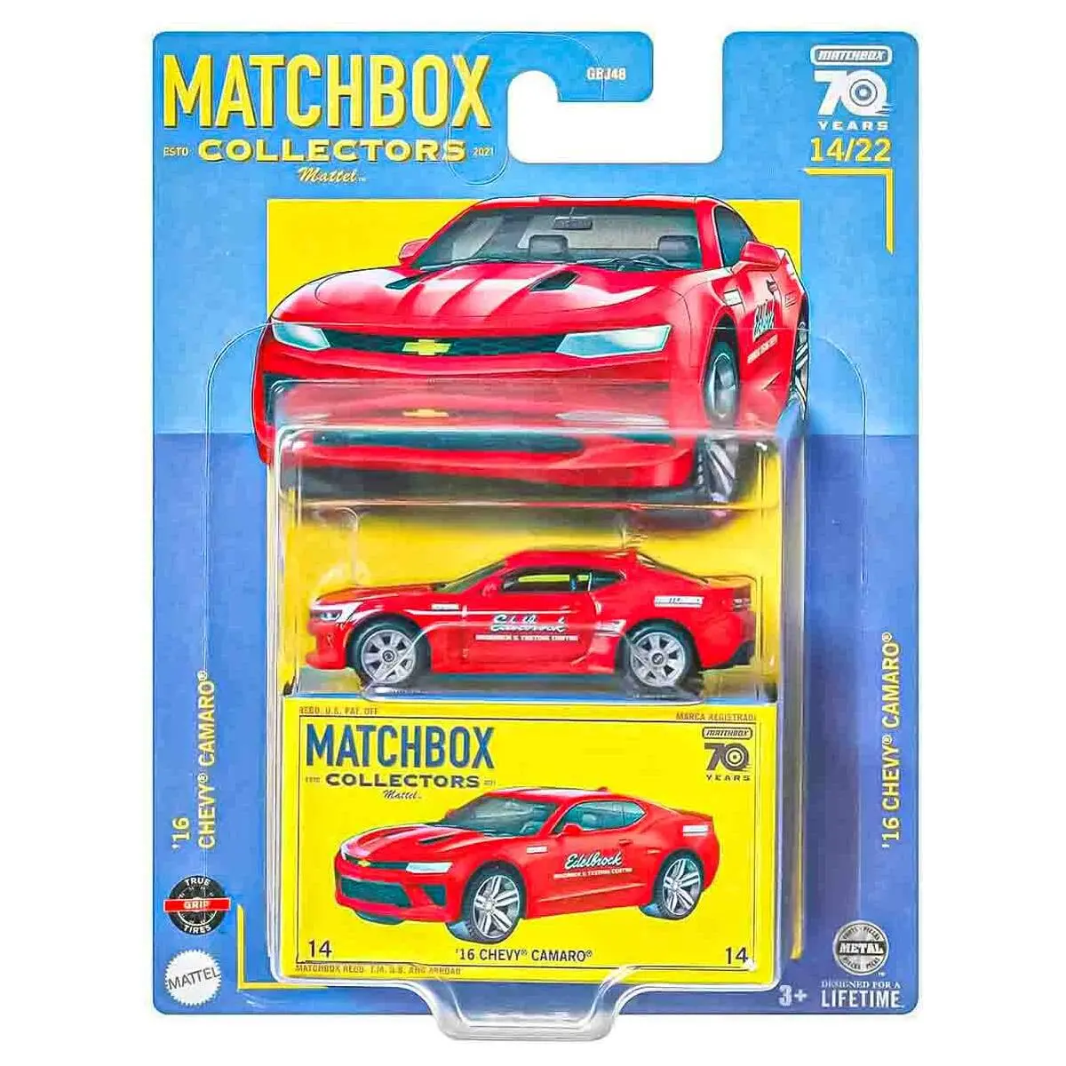 Matchbox Collectors 70 Years:  '16 Chevy Camaro Car (14/22) 1