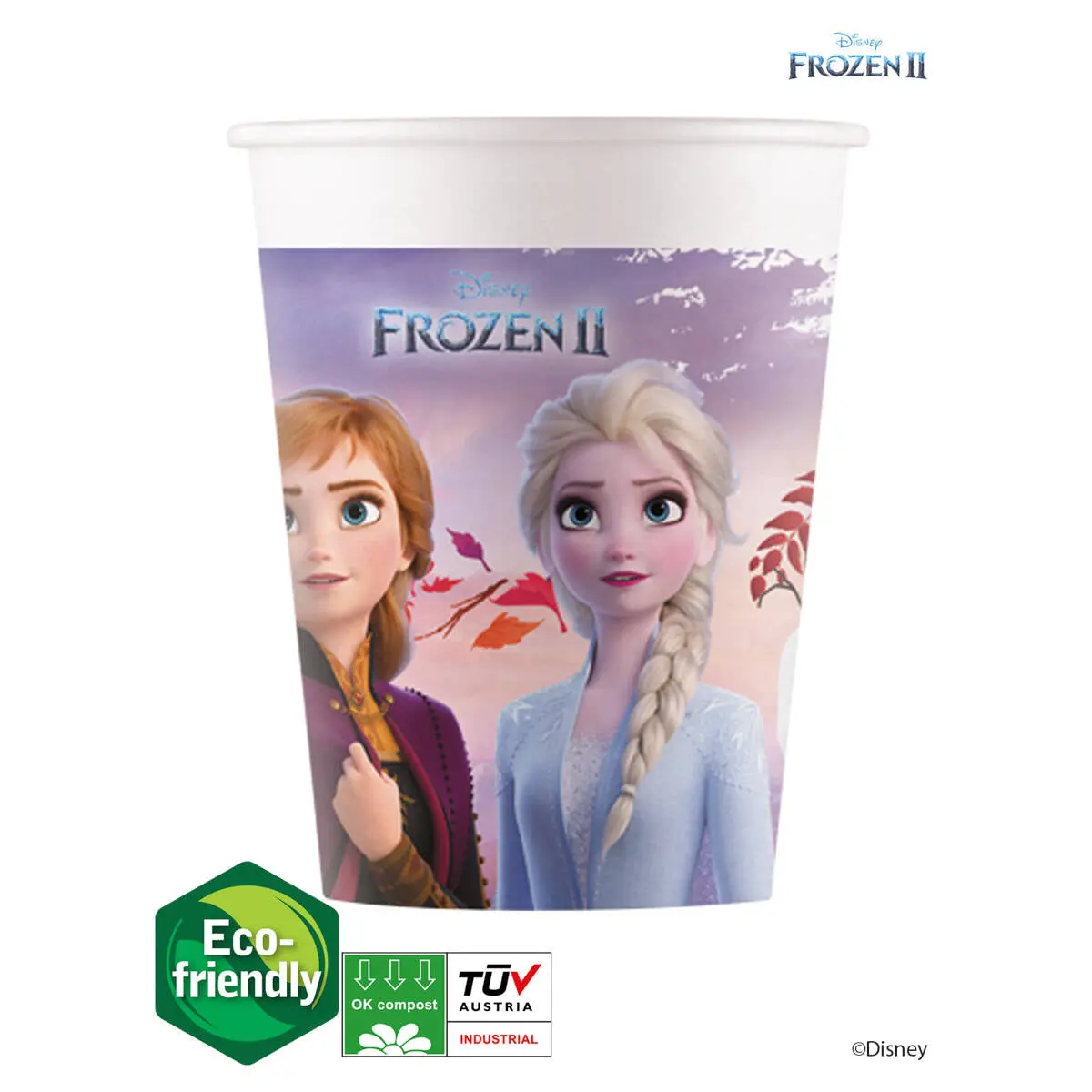 Disney Frozen 2 Compostable Paper Cups Pack Of 8 1