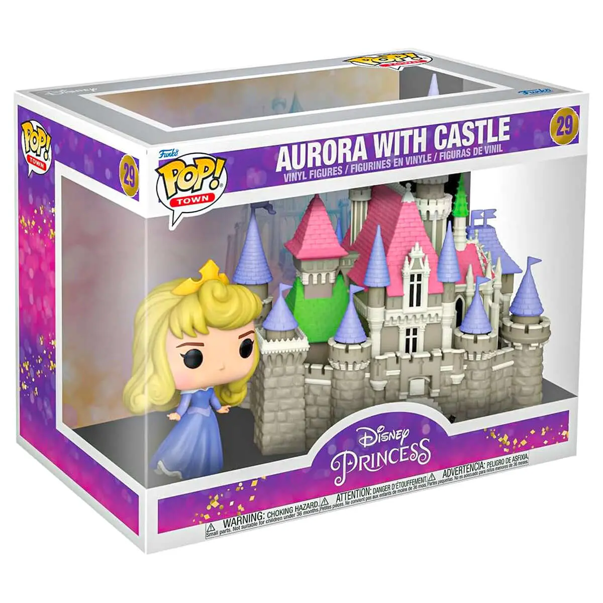 Funko Pop! Town: Disney Princess Aurora With Castle Vinyl Figures #29 1