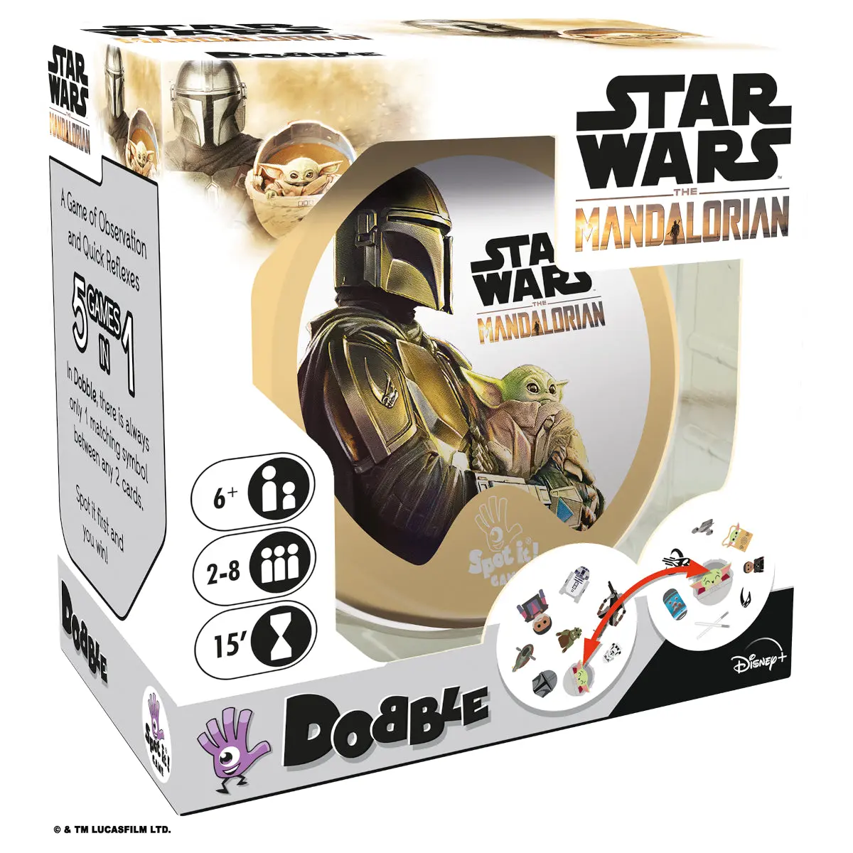 Dobble Star Wars: The Mandalorian Card Game 1