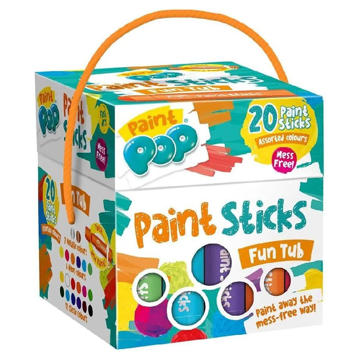 Paint Pop Paint Sticks Fun Tub (20 Pack) 1