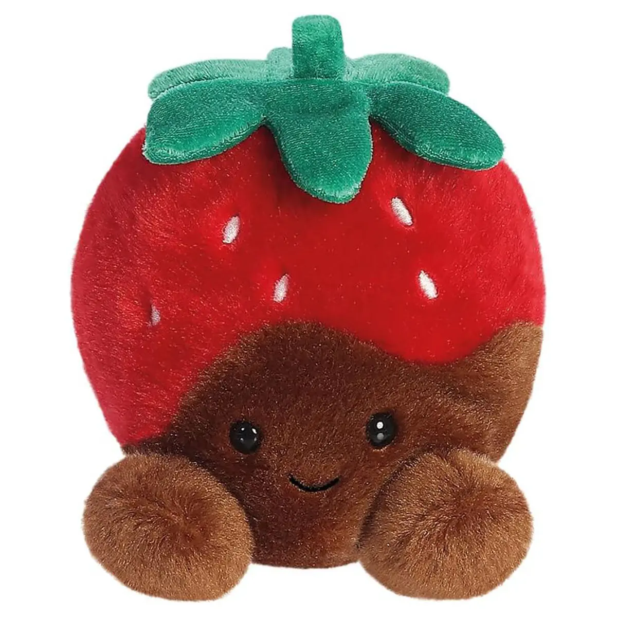 Palm Pals Valentino Chocolate Strawberry 13Cm Soft Toy 1