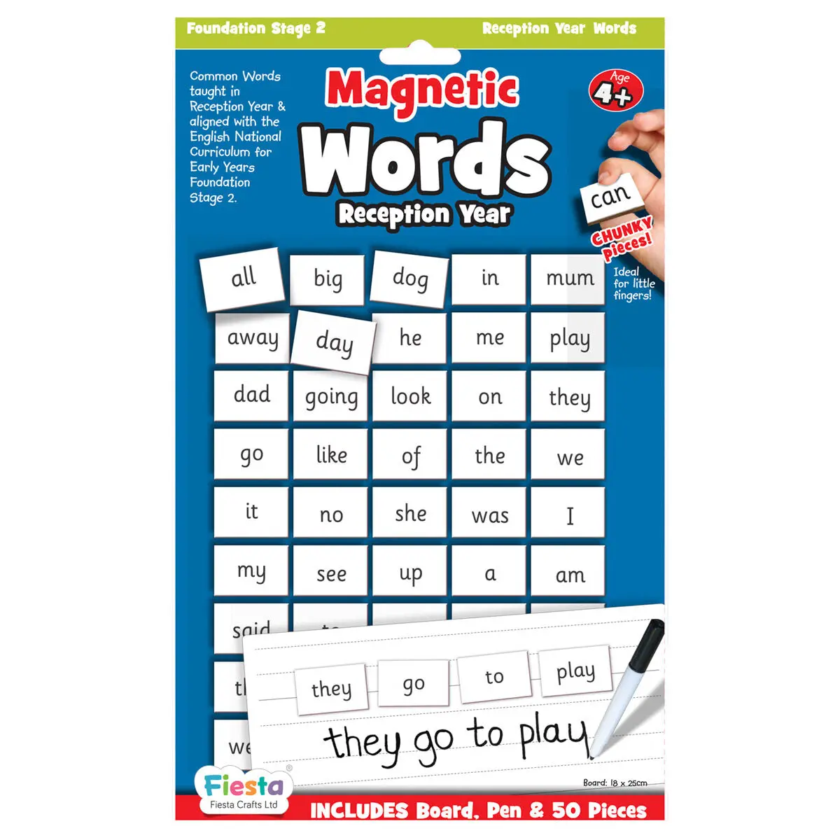 Fiesta Crafts Magnetic Words Reception Year Set 1