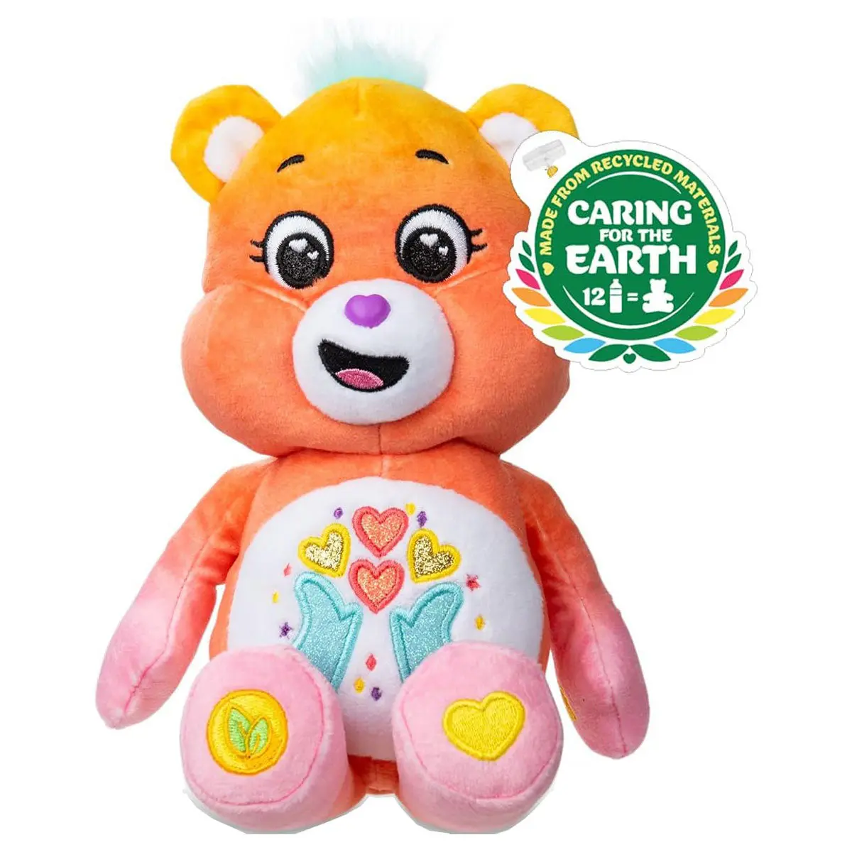 Care Bears Thankful Heart Bear Sparkle (Eco Friendly) 9" Bean Plush 1
