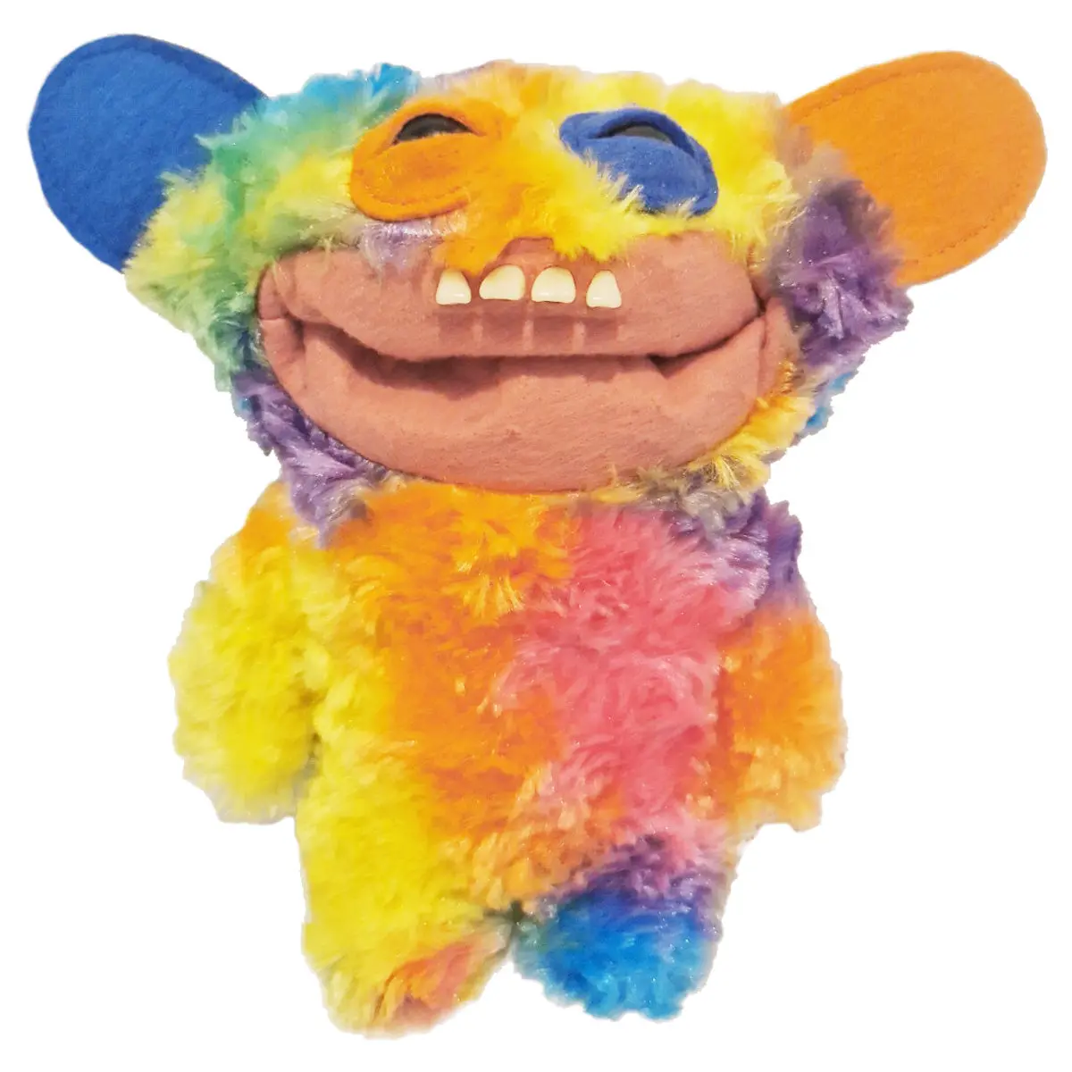 Fuggler Funny Ugly Monster Rainbow Grin Grin Yellow 9" Plush 2