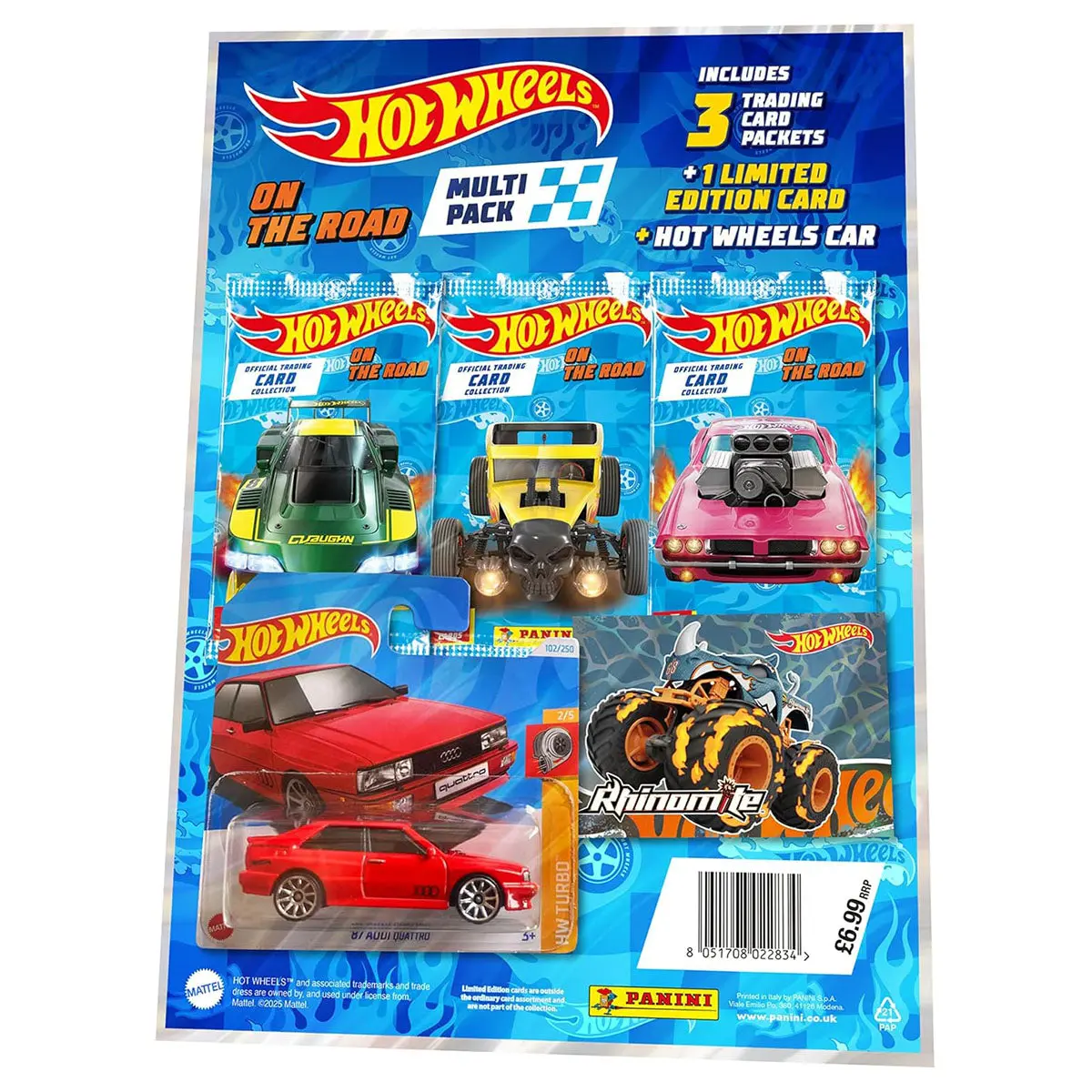 Panini Hot Wheels On The Road Trading Card Collection Multipack 1