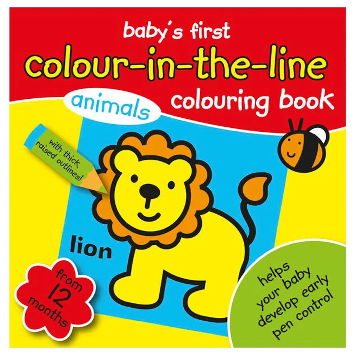 Baby's First Colour-In-The-Line Animals Colouring Book 1