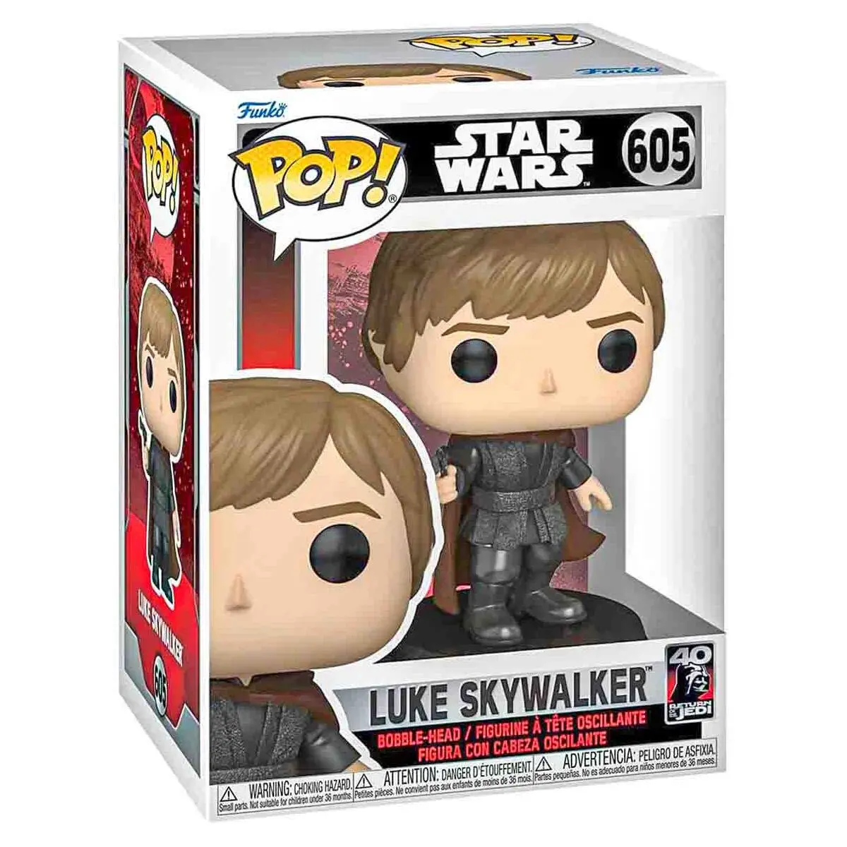 Funko Pop! Star Wars: Return Of The Jedi 40Th Anniversary: Luke Skywalker Bobble-Head Figure #605 1