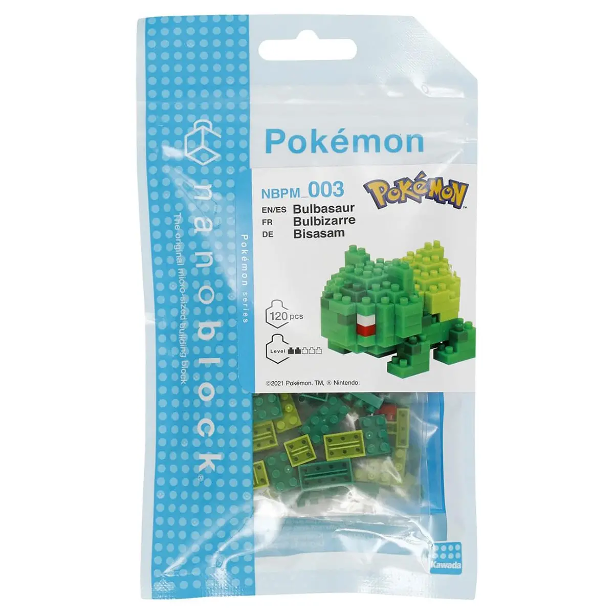Nanoblock Pokémon: Bulbasaur Micro-Sized Building Set 1