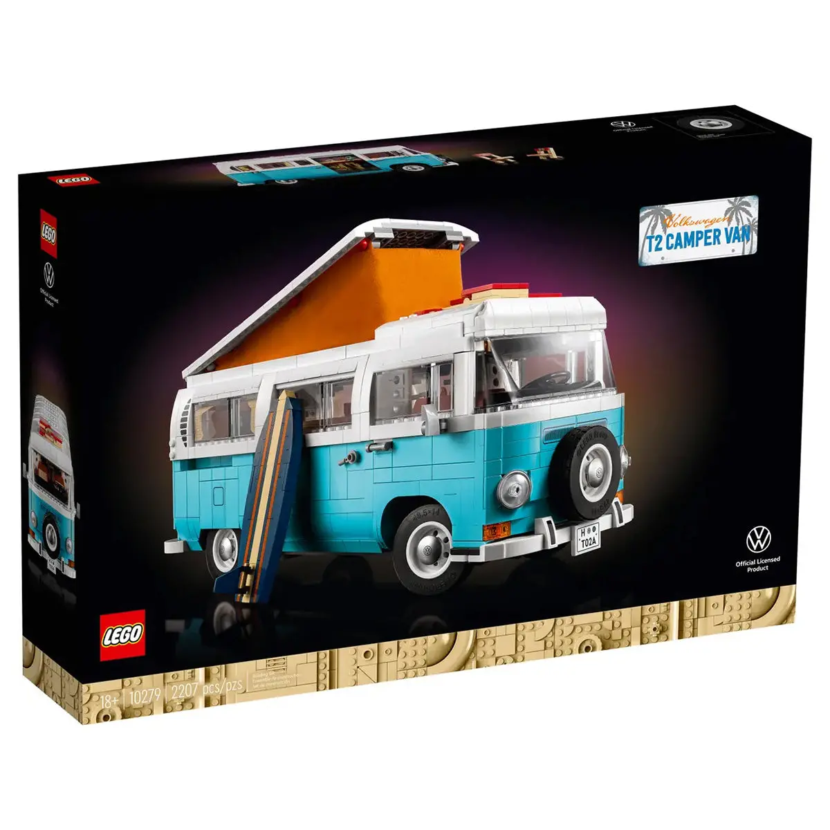 Lego Creator Expert 10279 Volkswagen T2 Camper Van Building Set 1