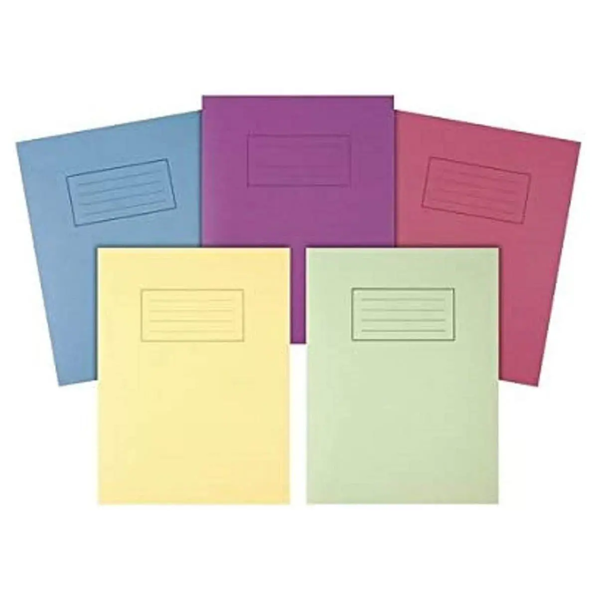Silvine A4 Exercise Book Lined With Margin Assorted Colours (10 Pack - Styles Vary) 1