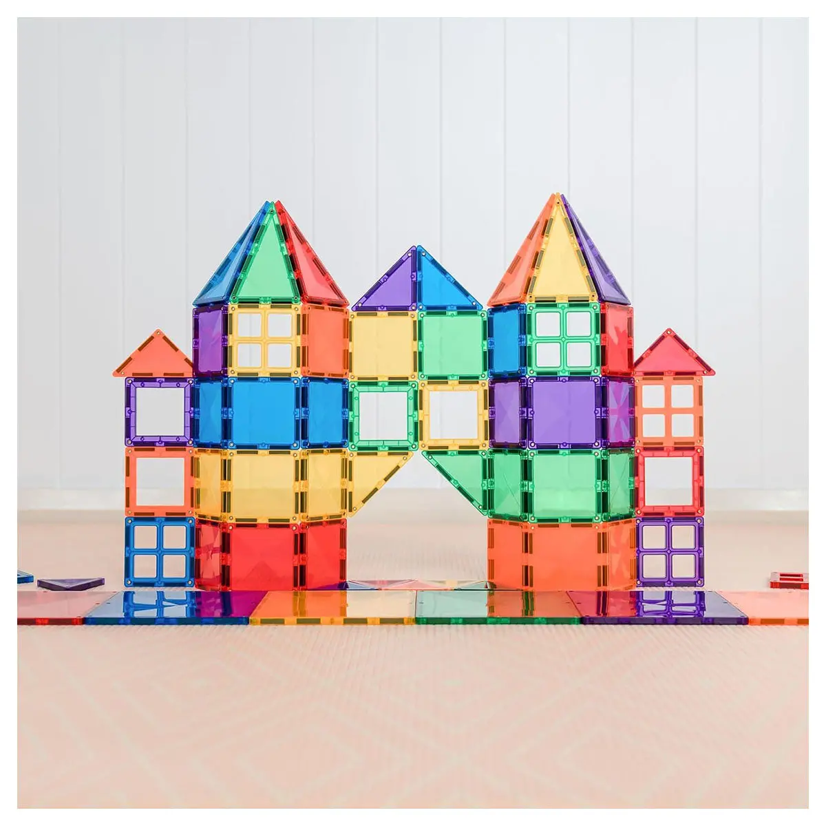Connetix Magnetic Tiles Rainbow Starter Pack 60 Pieces 2