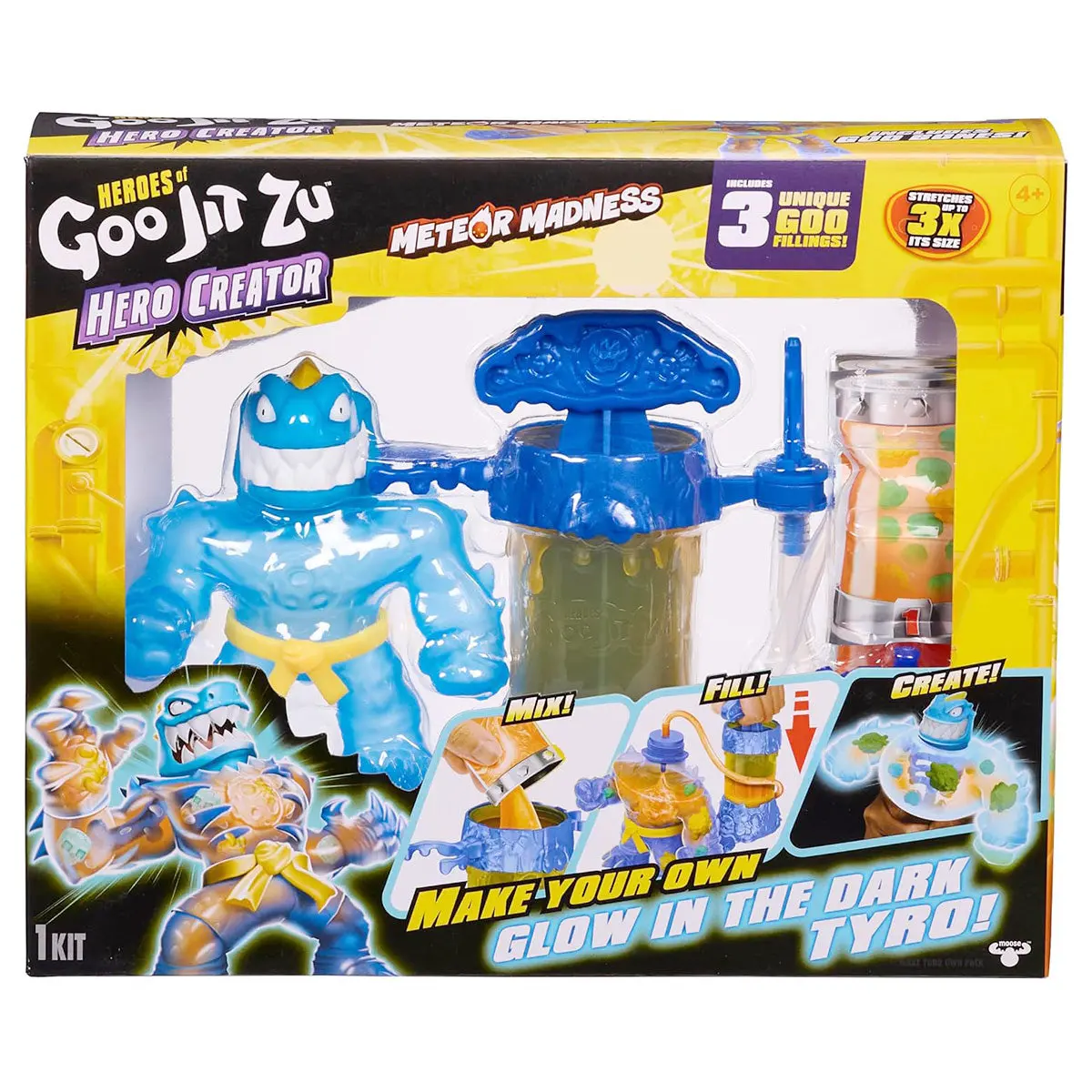 Heroes Of Goo Jit Zu Meteor Madness Hero Creator Tyro Stretch Figure 1